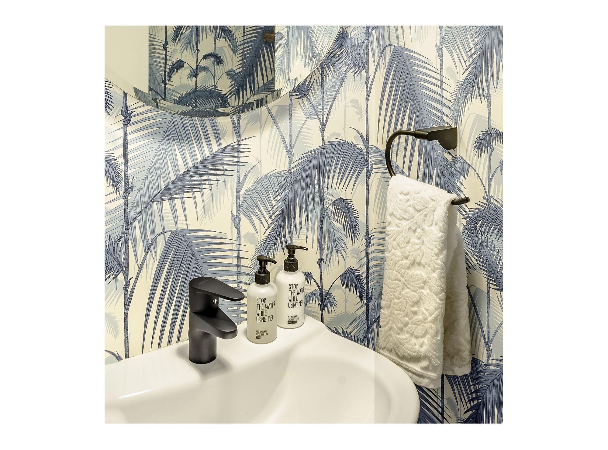 Monomando lavamanos dessin negro Stretto-6