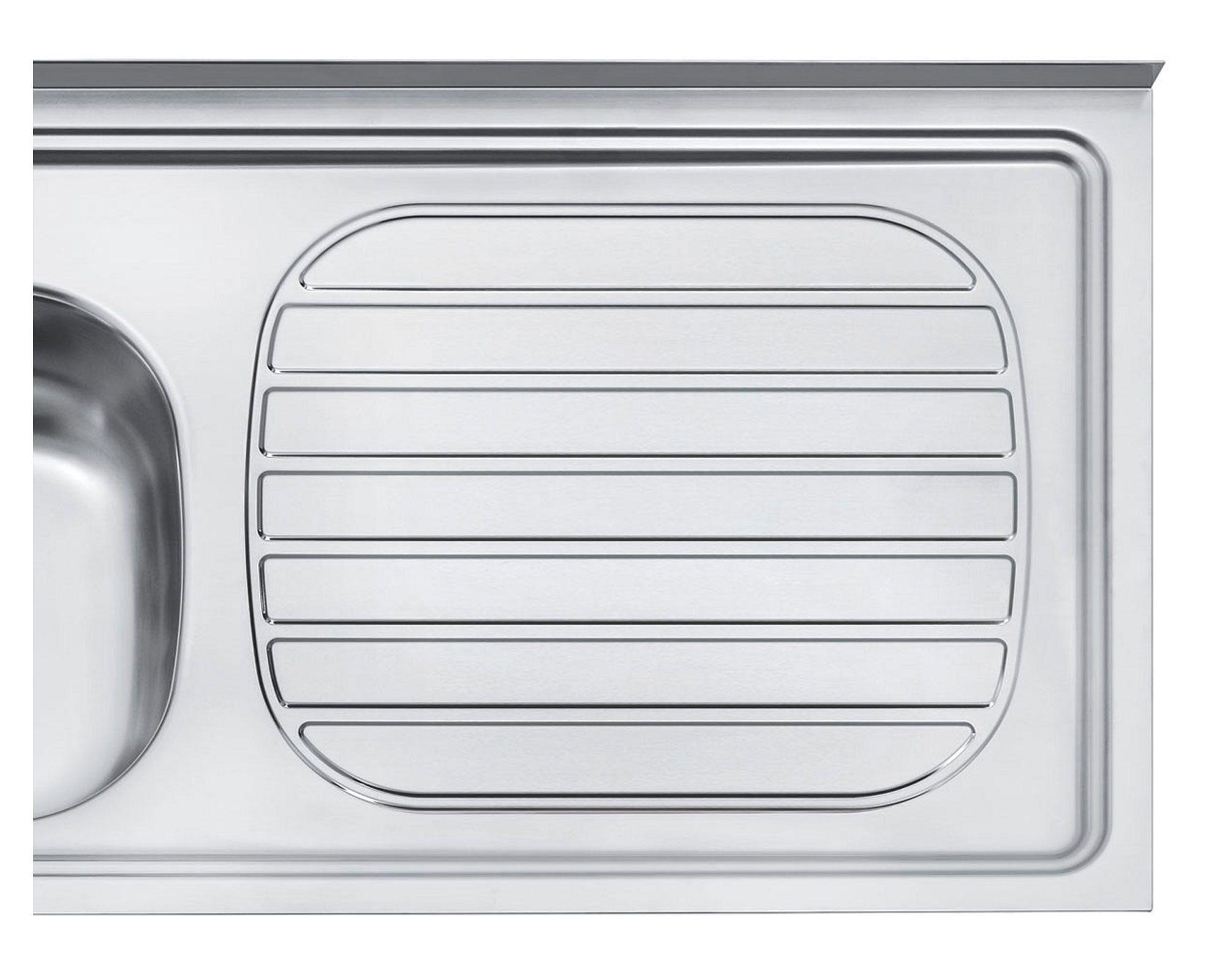 Lavaplatos sobreponer izquierda Standard inox Tramontina-2