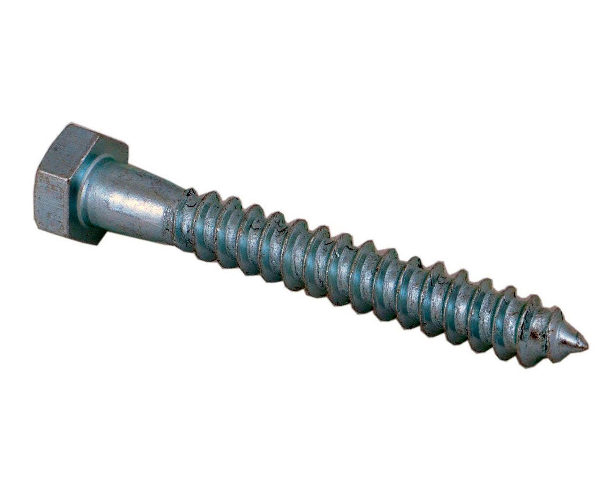 Tornillo tirafondo 5/16''x2 1/2'' zincado x15 unidades Imporper-0
