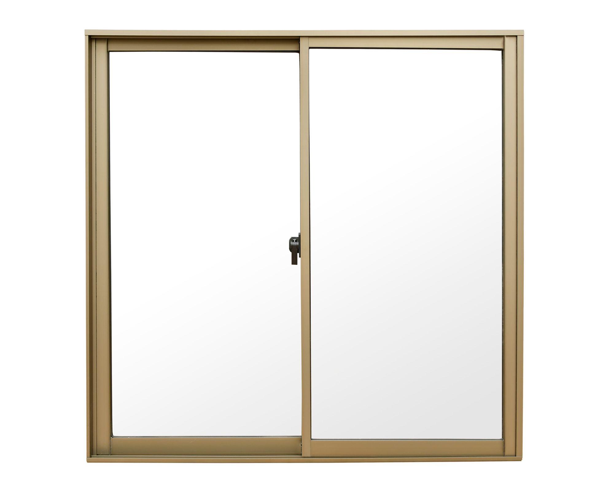 Ventana Aluminio 100x100 cm  Corredera Titanio-1