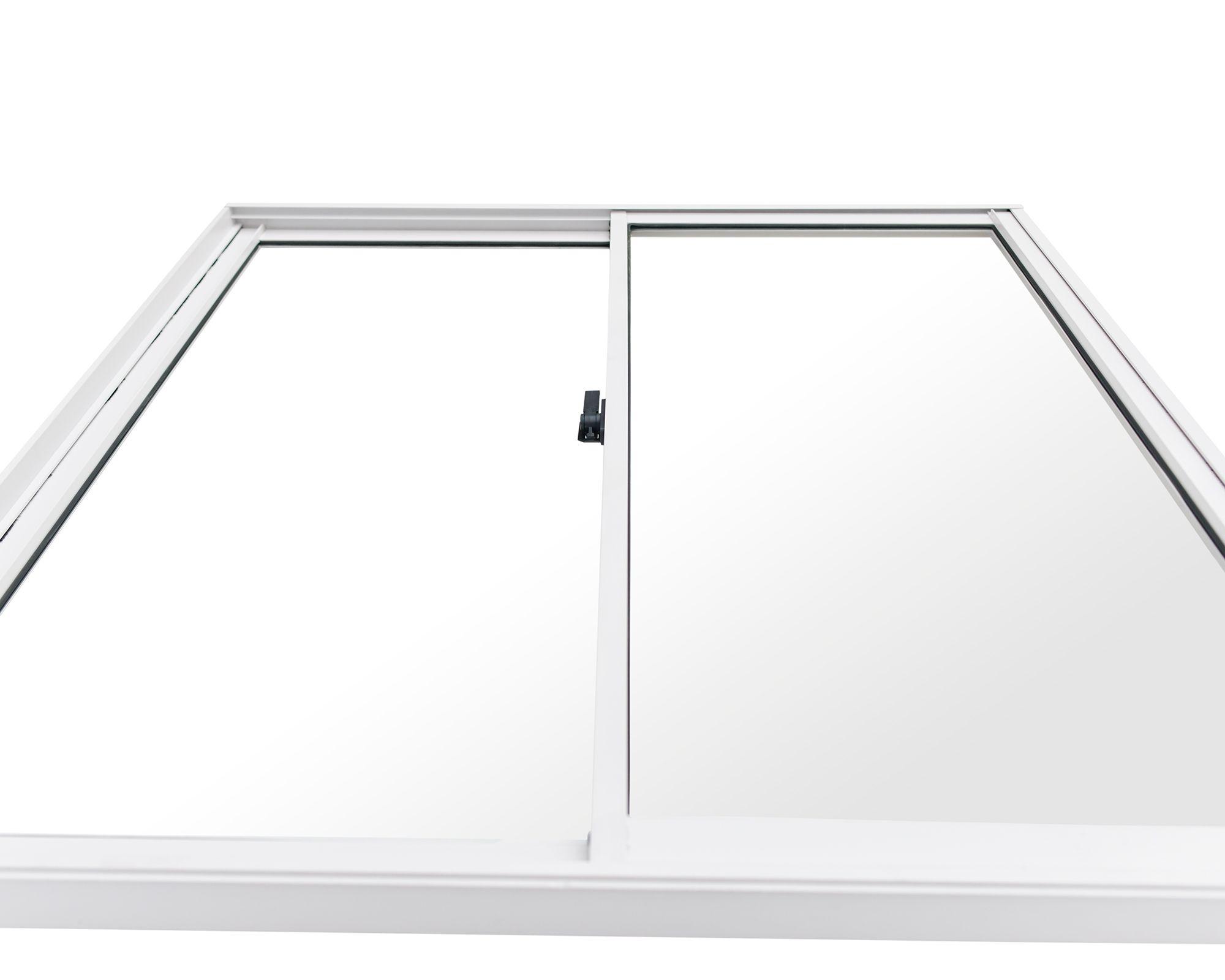 Ventana Aluminio 100x100 cm Corredera Blanca-3