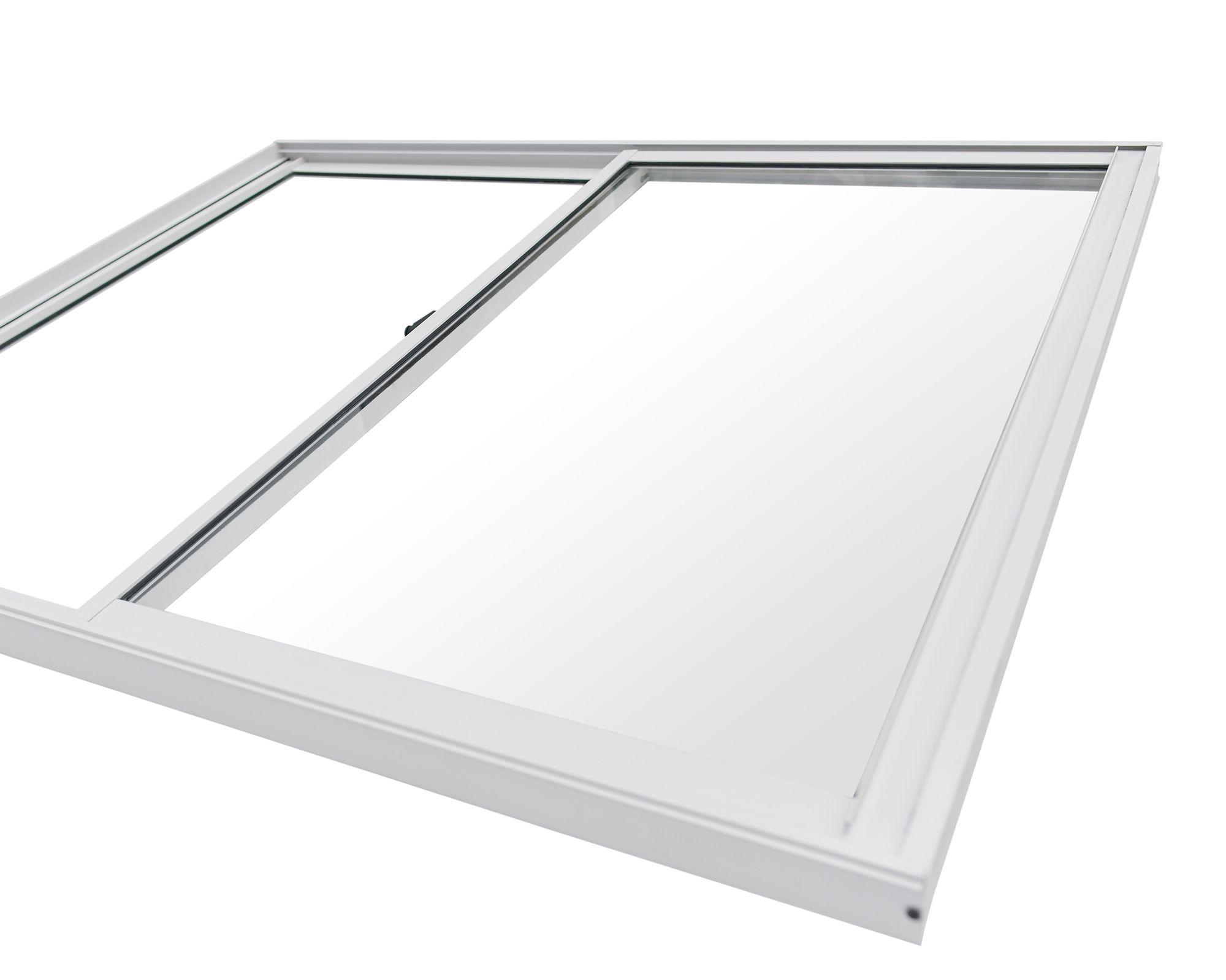 Ventana Aluminio 121x100 cm Corredera Blanca-2
