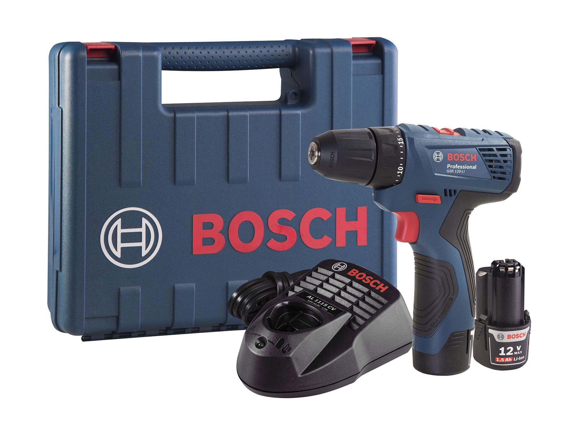 Taladro atornillador inalámbrico 12V 10mm GSR 120-LI + 2 baterías 1,5 Ah Bosch-1