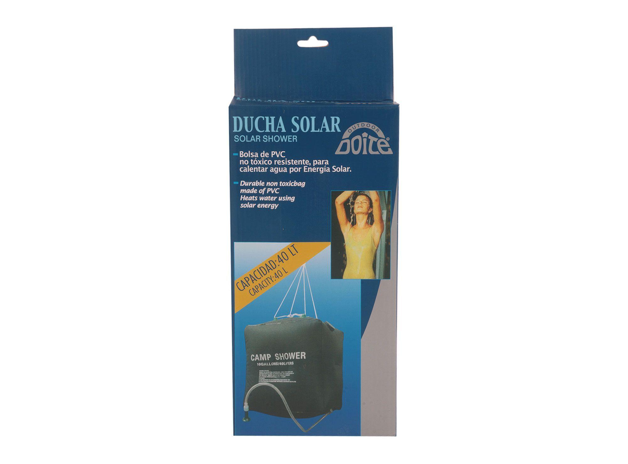 Ducha solar 40 litros negro Doite-2