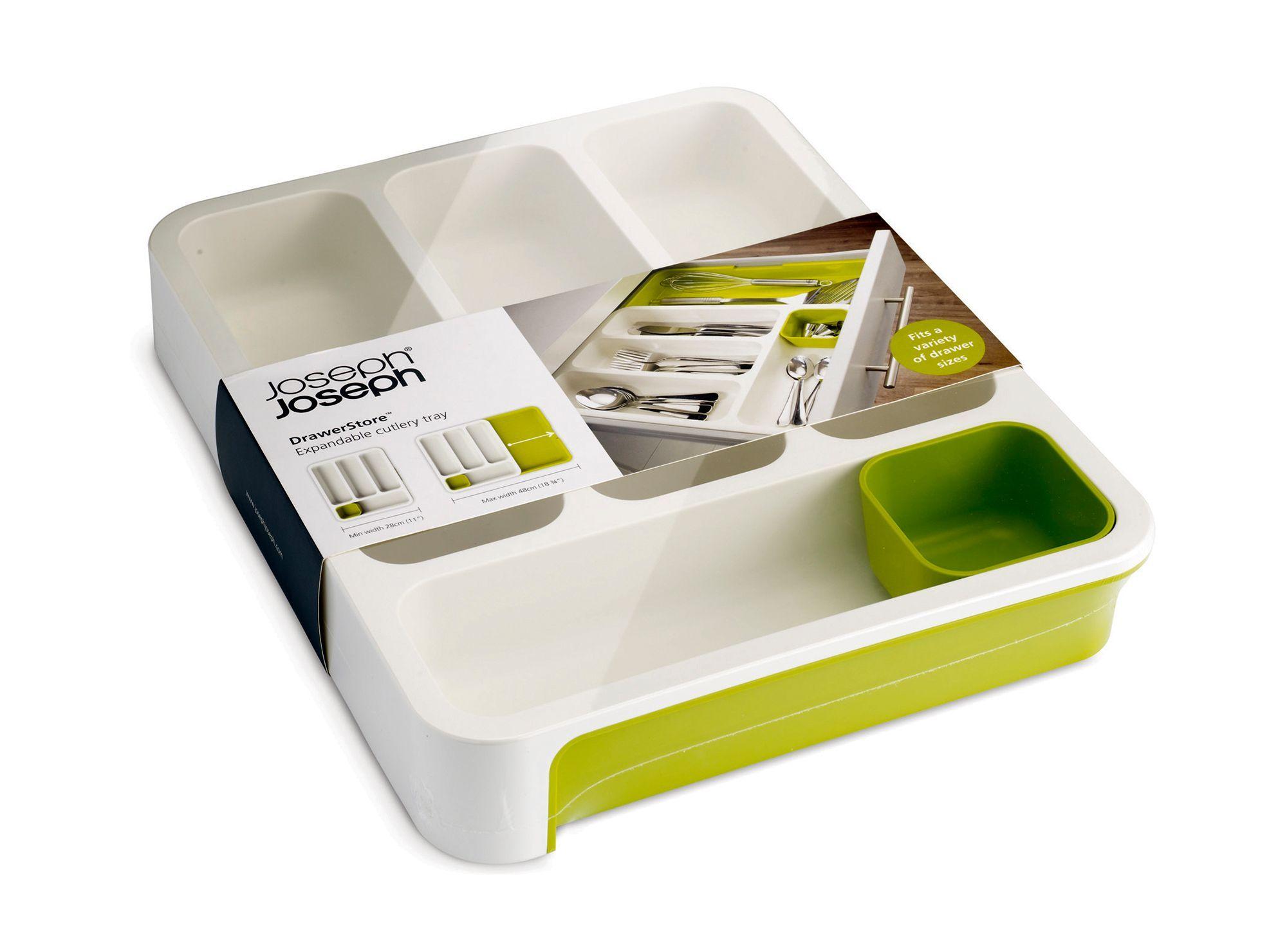 Organizador de cubiertos extendible verde Aspen-0