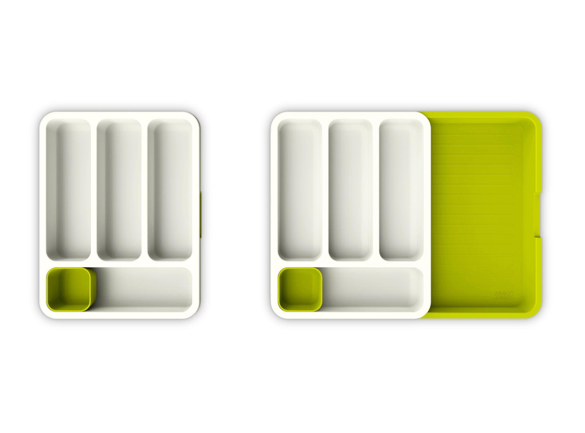 Organizador de cubiertos extendible verde Aspen-1