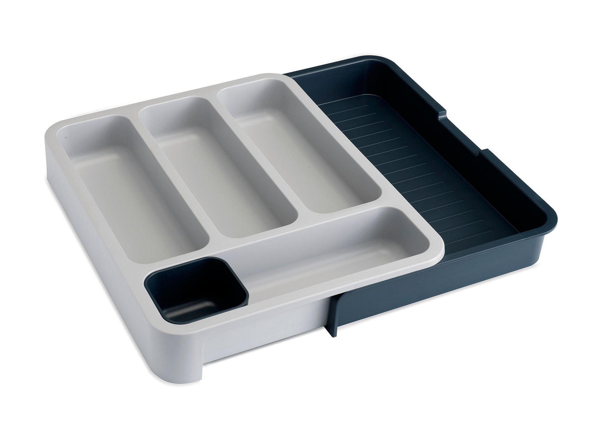 Organizador de cubiertos extendible gris Aspen-0