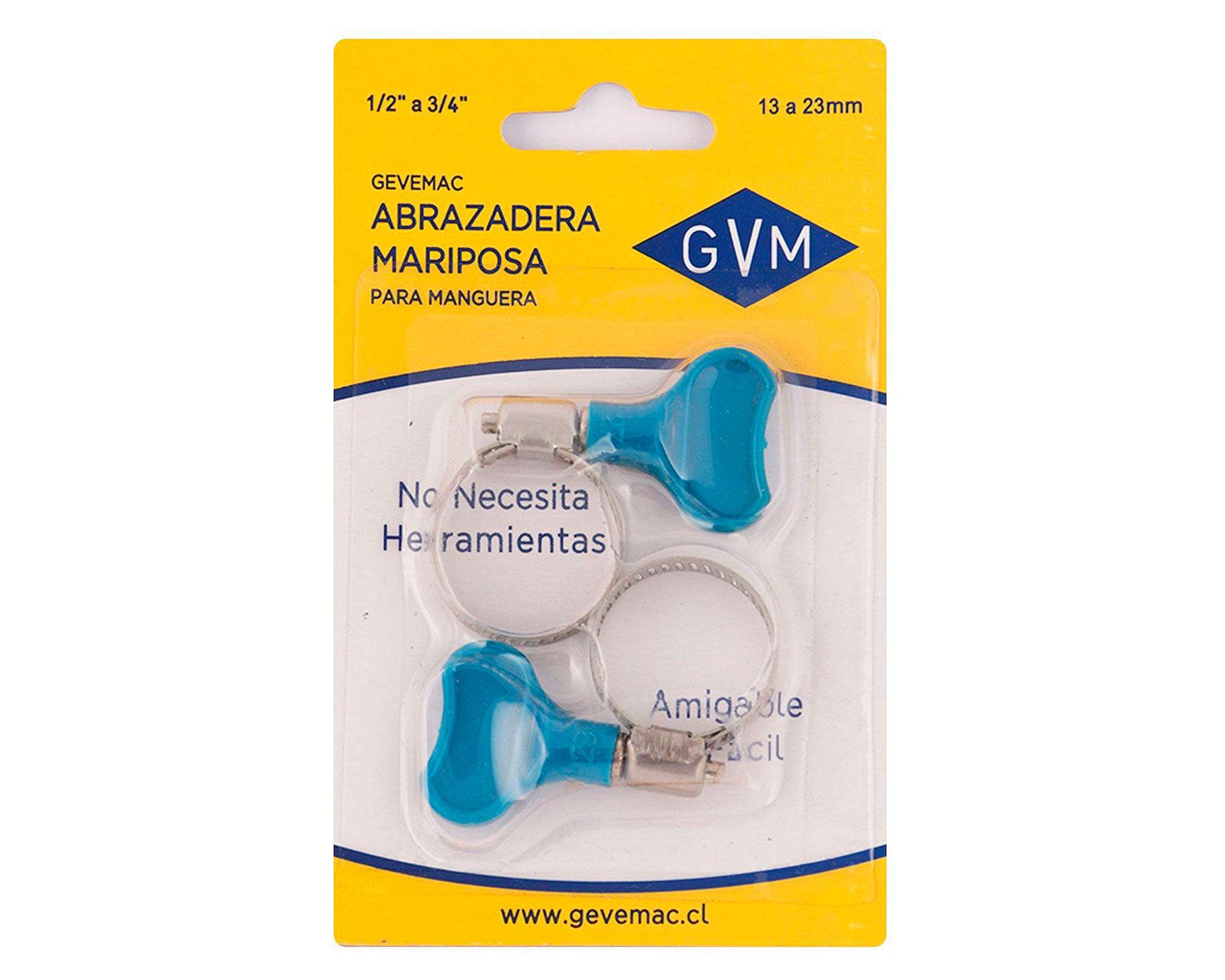 Abrazadera mariposa 13/23 mm 2 unidades Gevemac-3