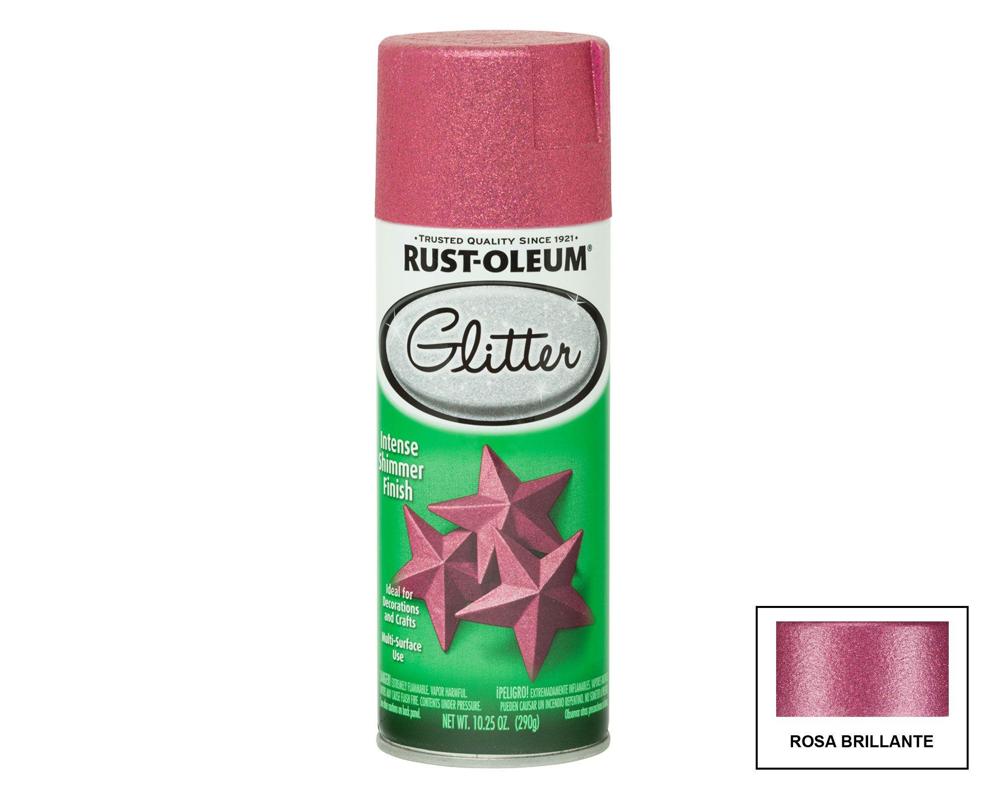 Pintura en spray 290 g Specialty Glitter rosado brillante Rust-Oleum-0