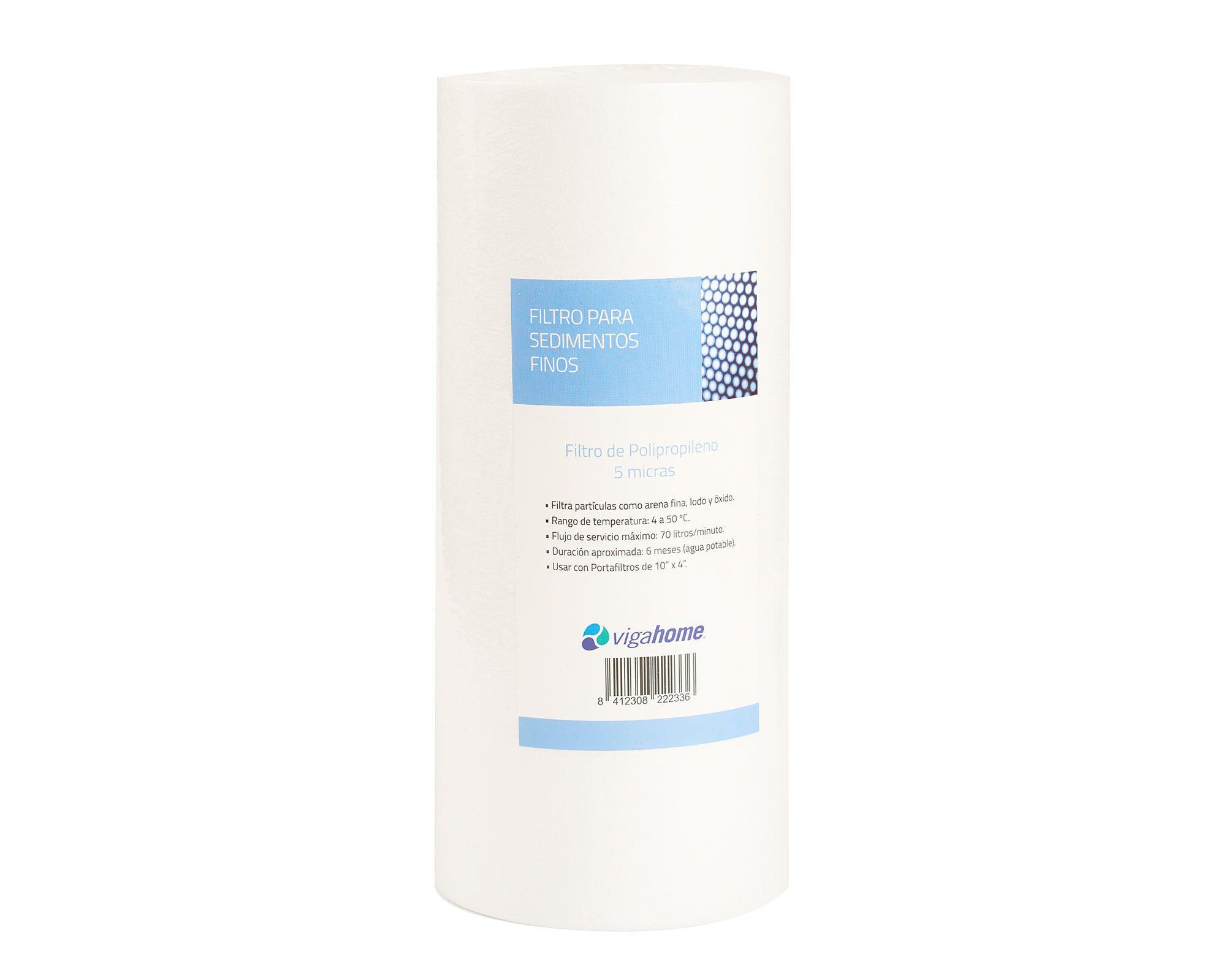 Filtro sedimentos finos 5 micras polipropileno Vigahome-0