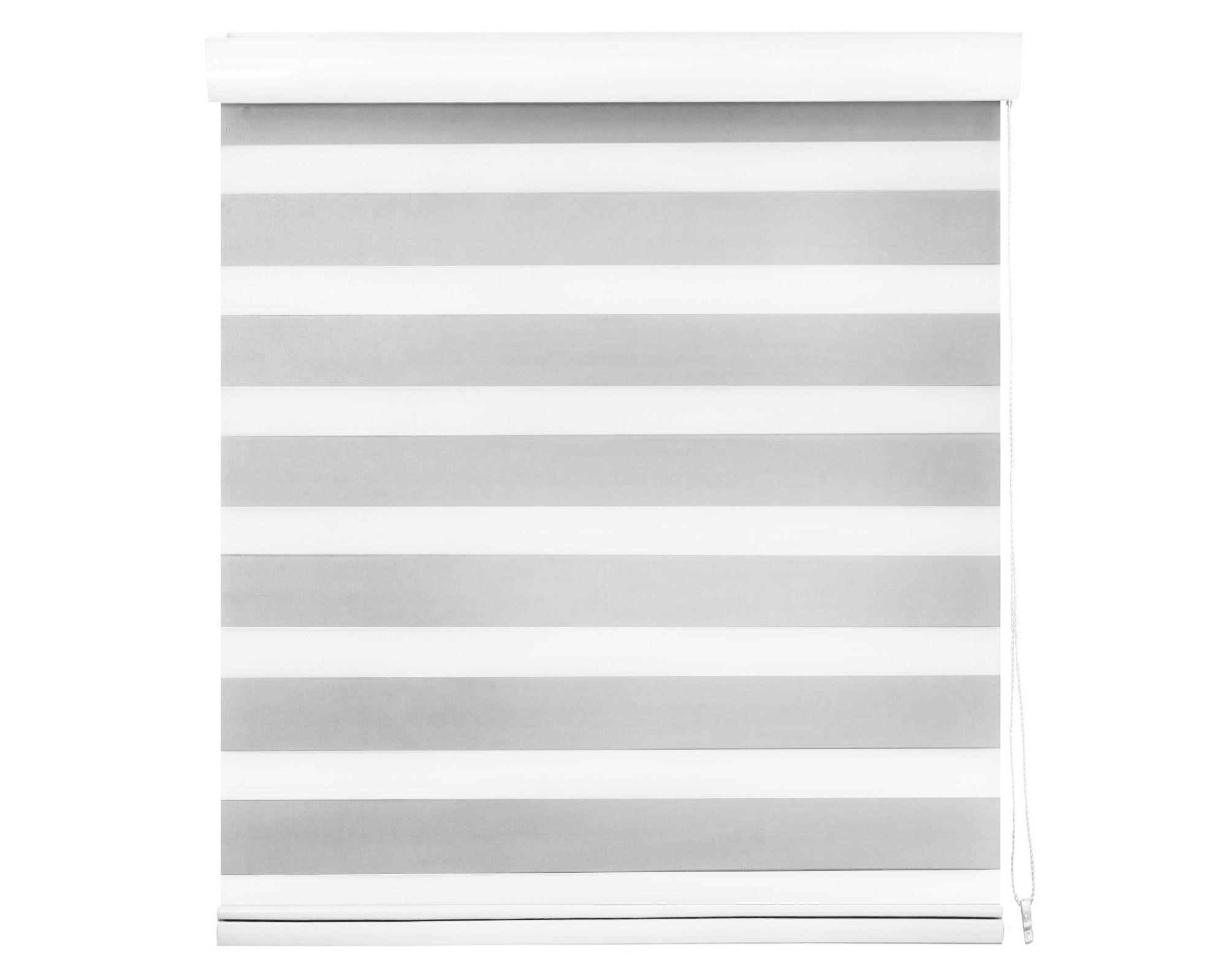 Cortina roller zebra 180x250 cm gris Cotidiana-0