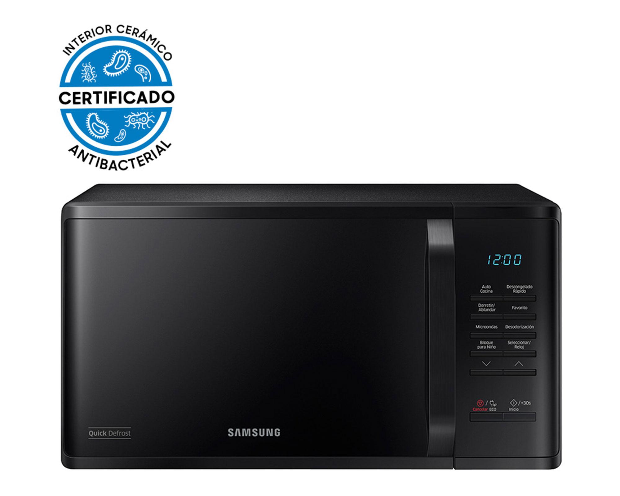 Microondas digital 23 litros MS23K3513AK negro Samsung-10