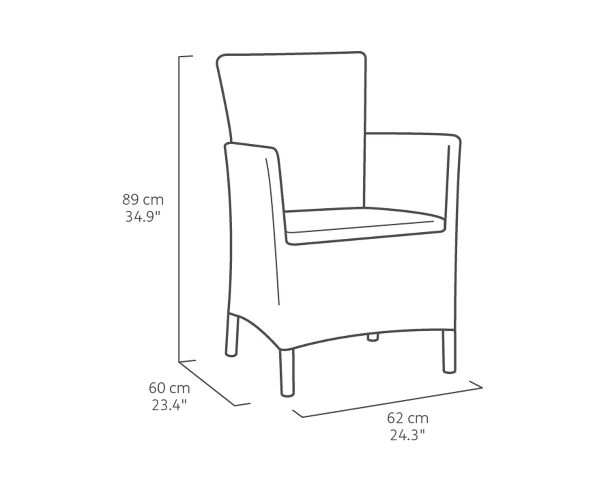 Set terraza 2 personas Iowa grafito Keter-7