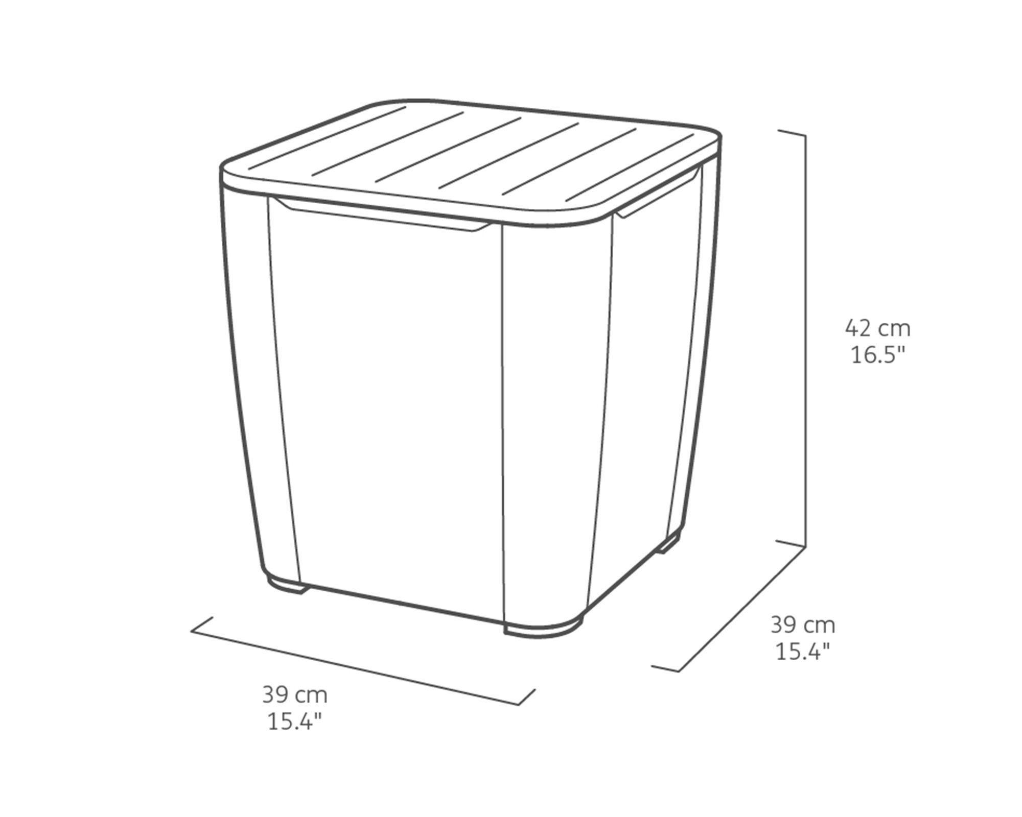 Set terraza 2 personas Iowa grafito Keter-8