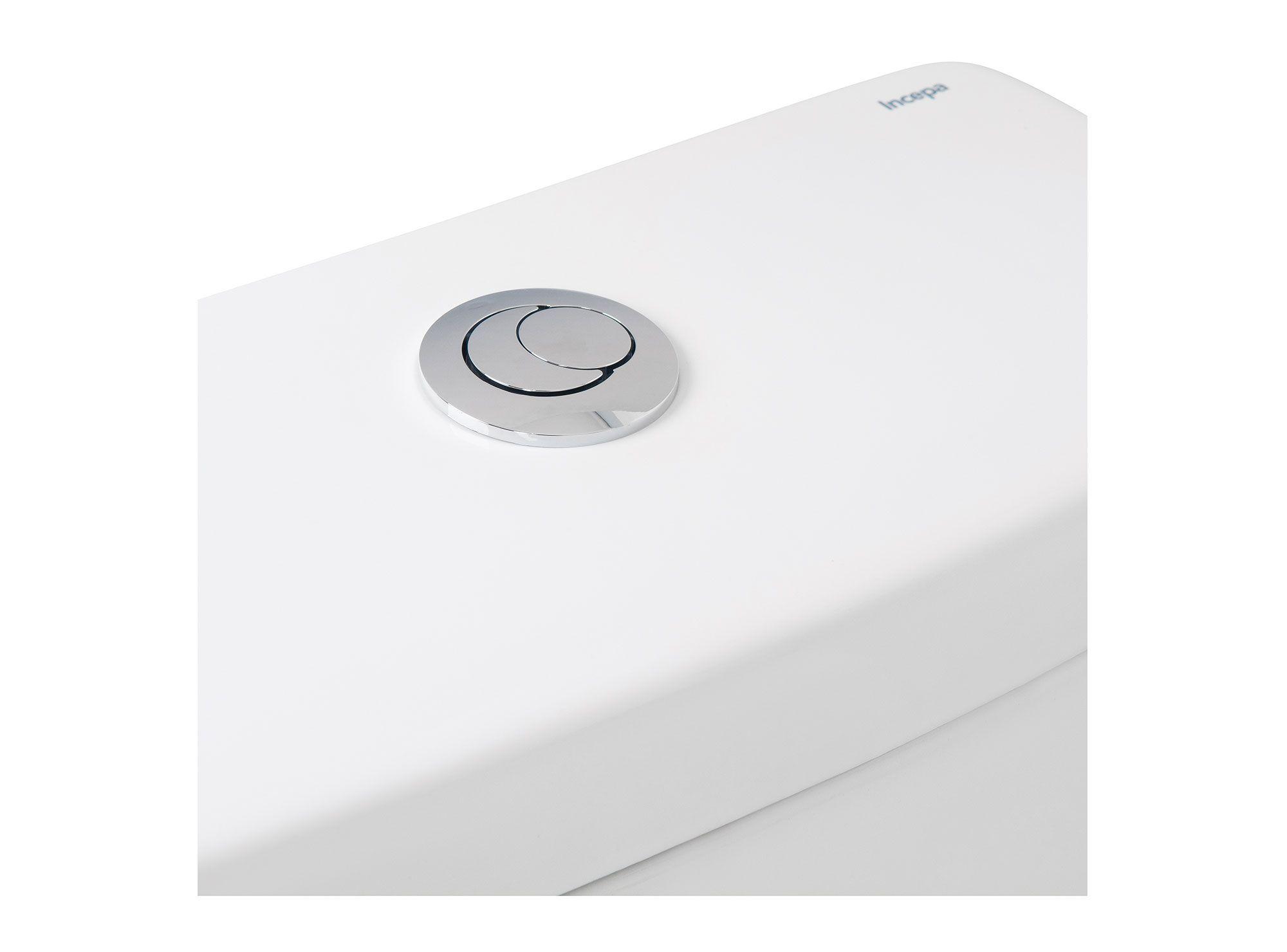 WC one piece muro 18.5 cm Dual flush Boss asiento cierre suave Boss blanco-2