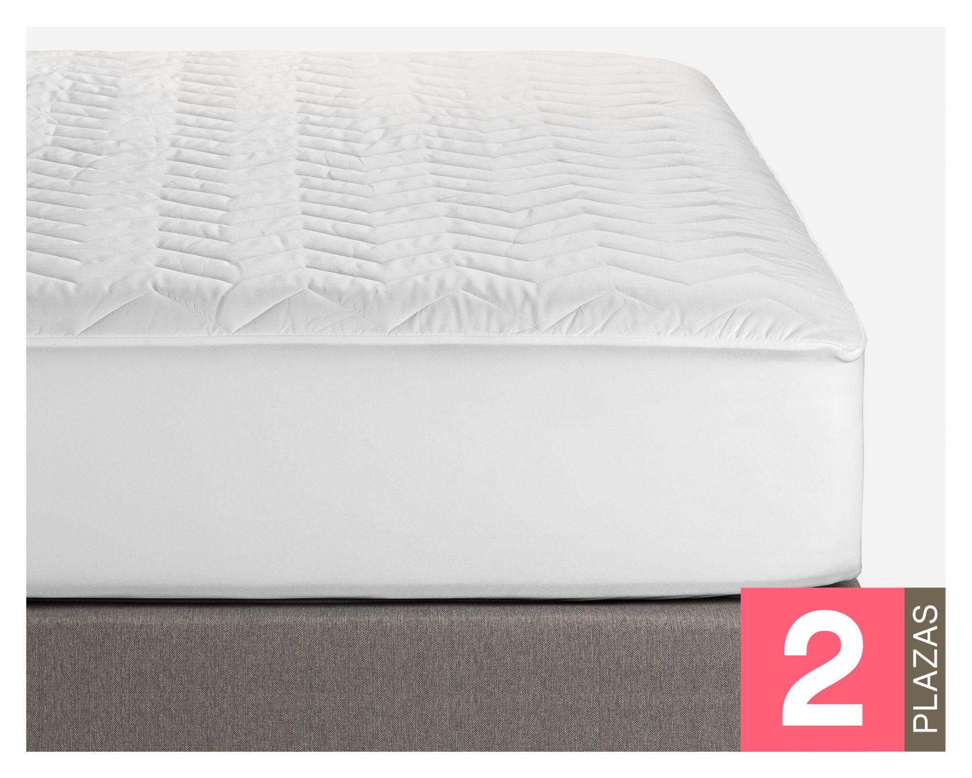 Cubrecolchón 2 plazas Aqua repelent blanco Rosen-3