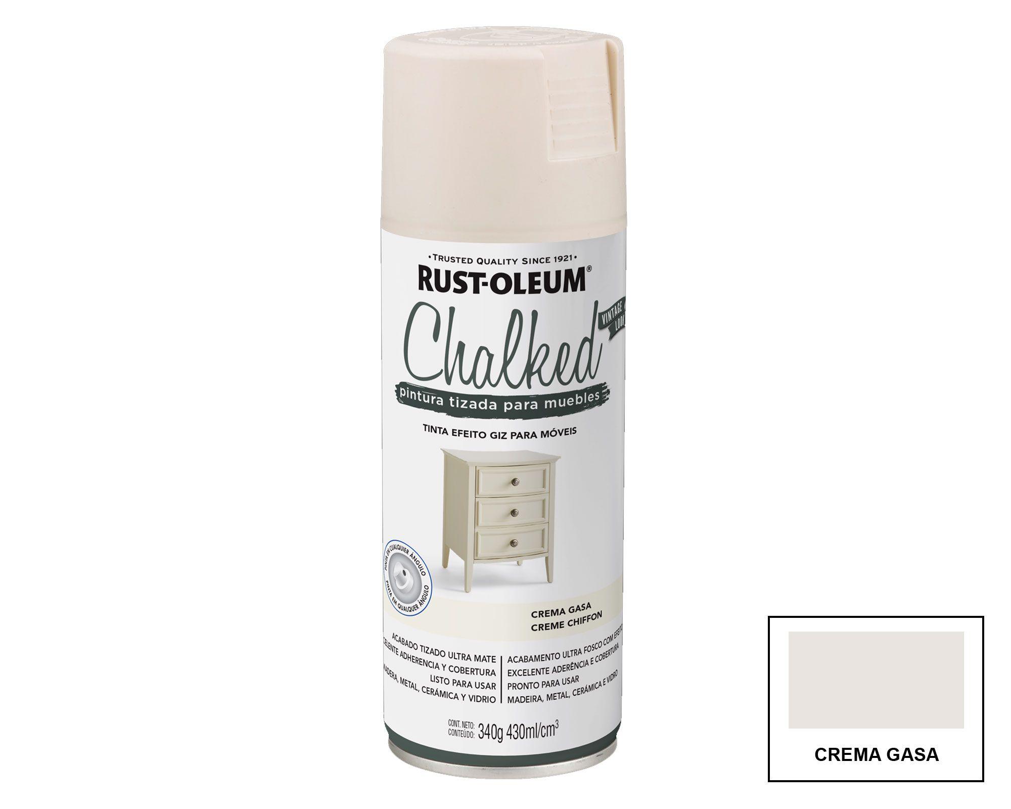 Pintura spray 340 gr Aero chalked crema gasa mate Rust-Oleum-0