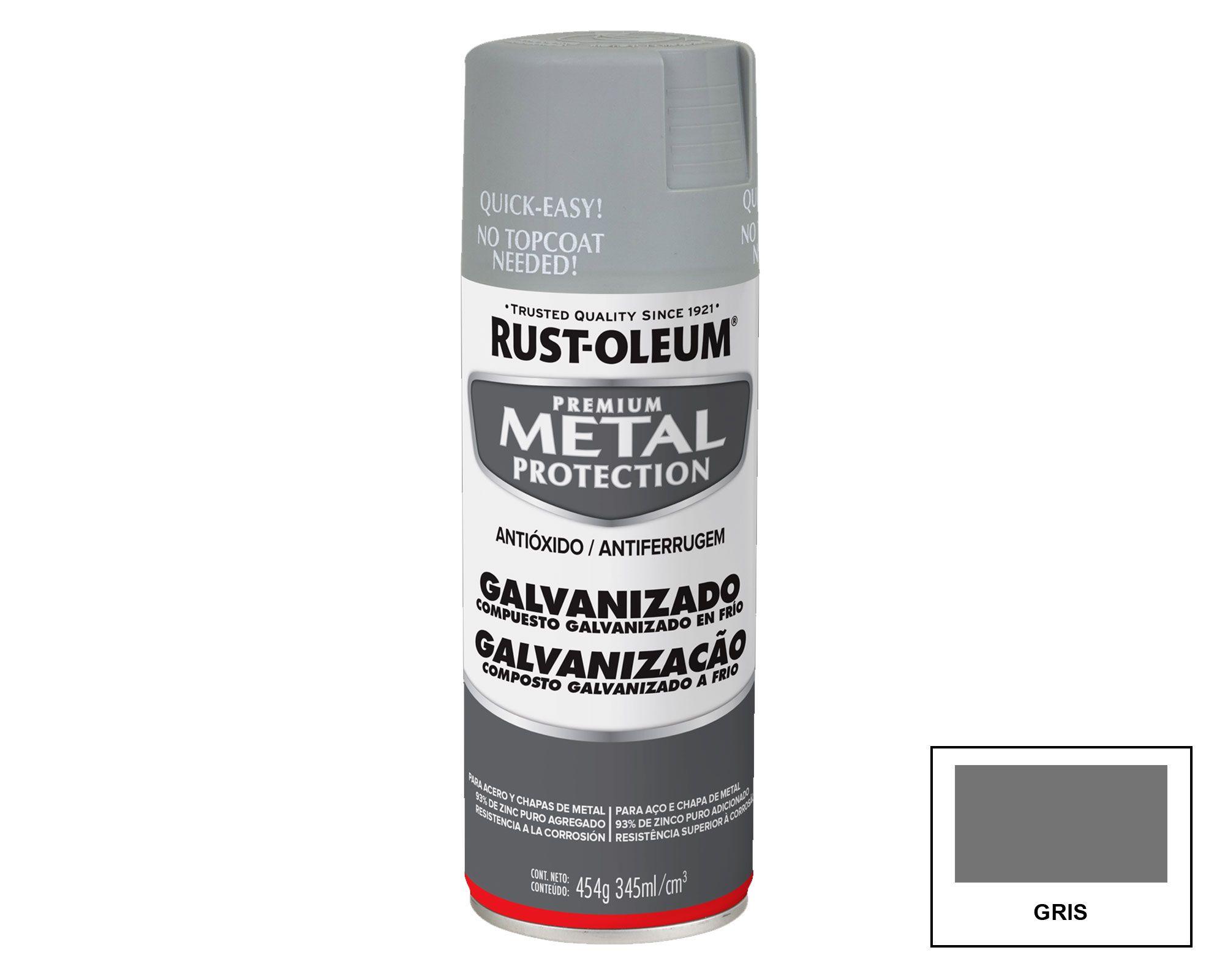 Pintura spray 345 ml Premium metal protection gris galvanizado Rust-Oleum-0