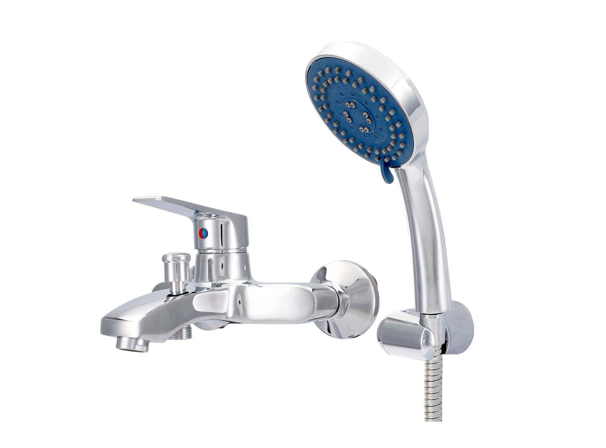 Combinación tina ducha Loreto cromado Nibsa-2