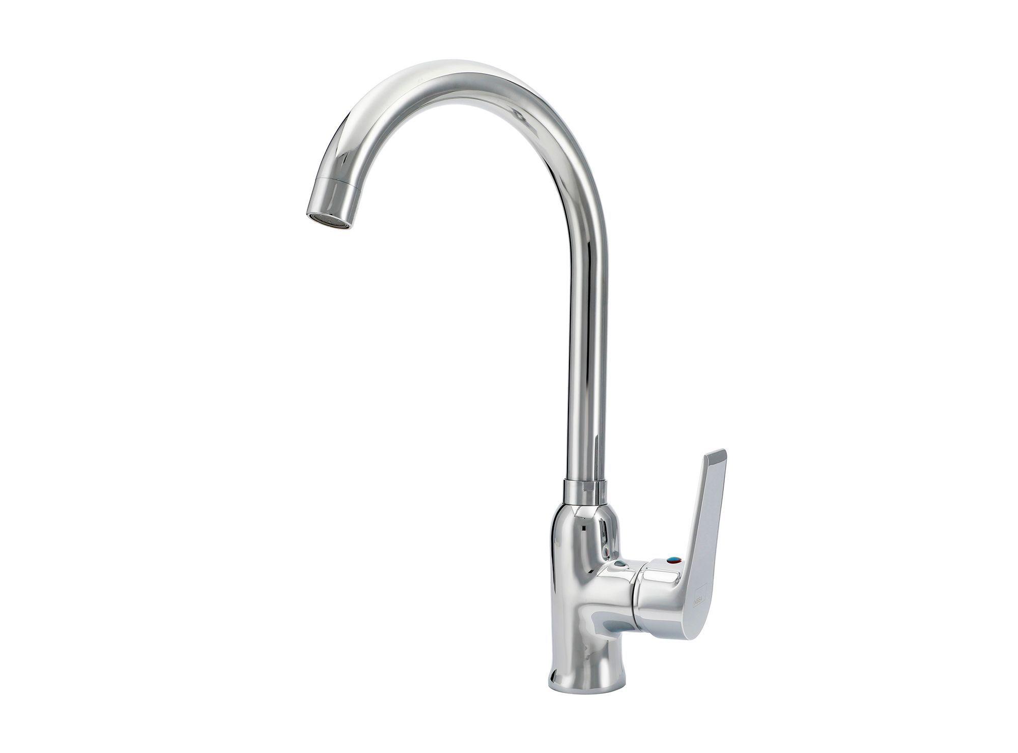 Monomando lavaplato vertical Loreto cromado Nibsa-1