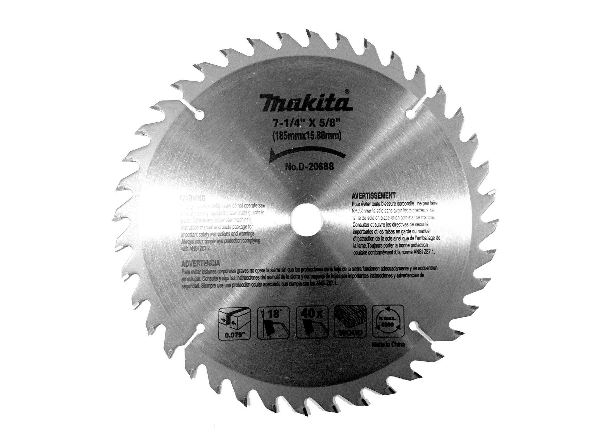 Disco sierra 7 1/4'' D-20688 40 dientes Makita-0