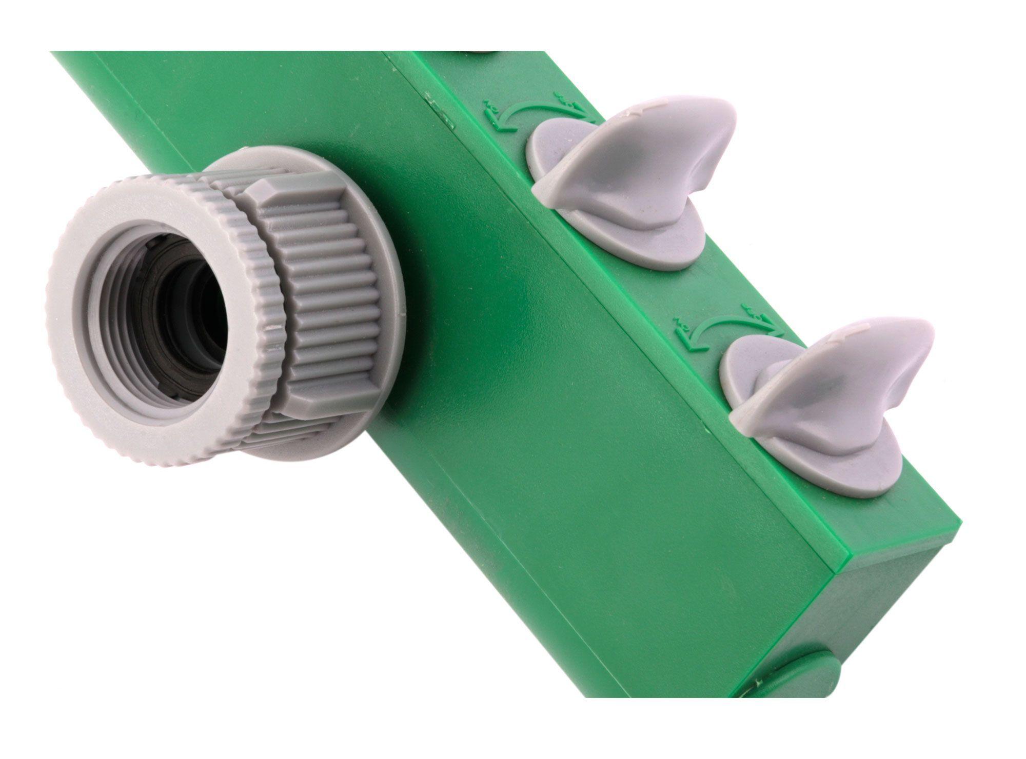 Adaptador 1'' 4 vías verde Roots-2