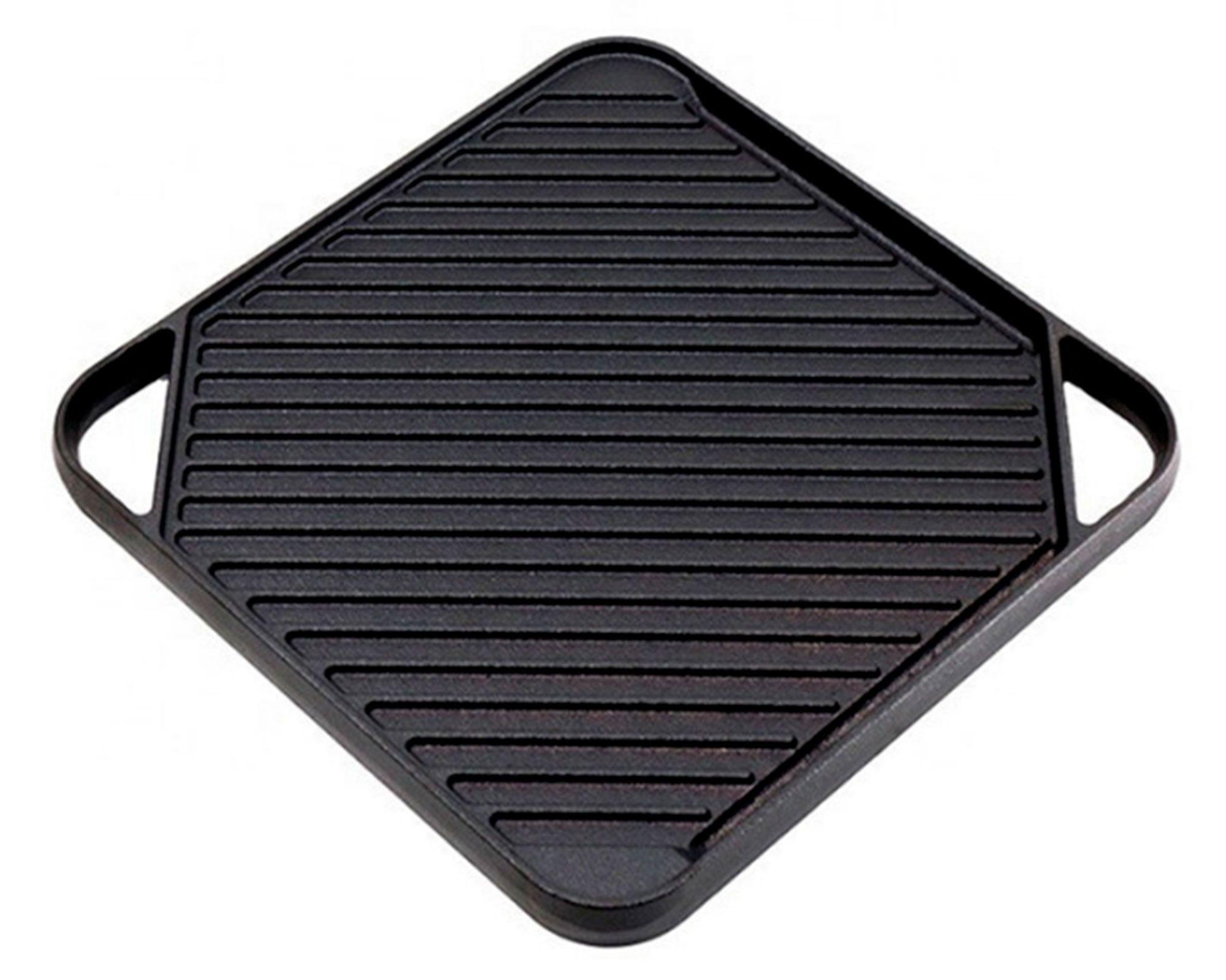 Plancha parrillera hierro fundido cuadrada Beef Maker-2