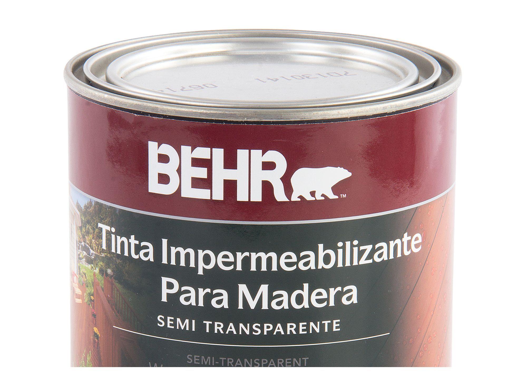 Protector de madera 1/4 galón semi transparente Behr-1