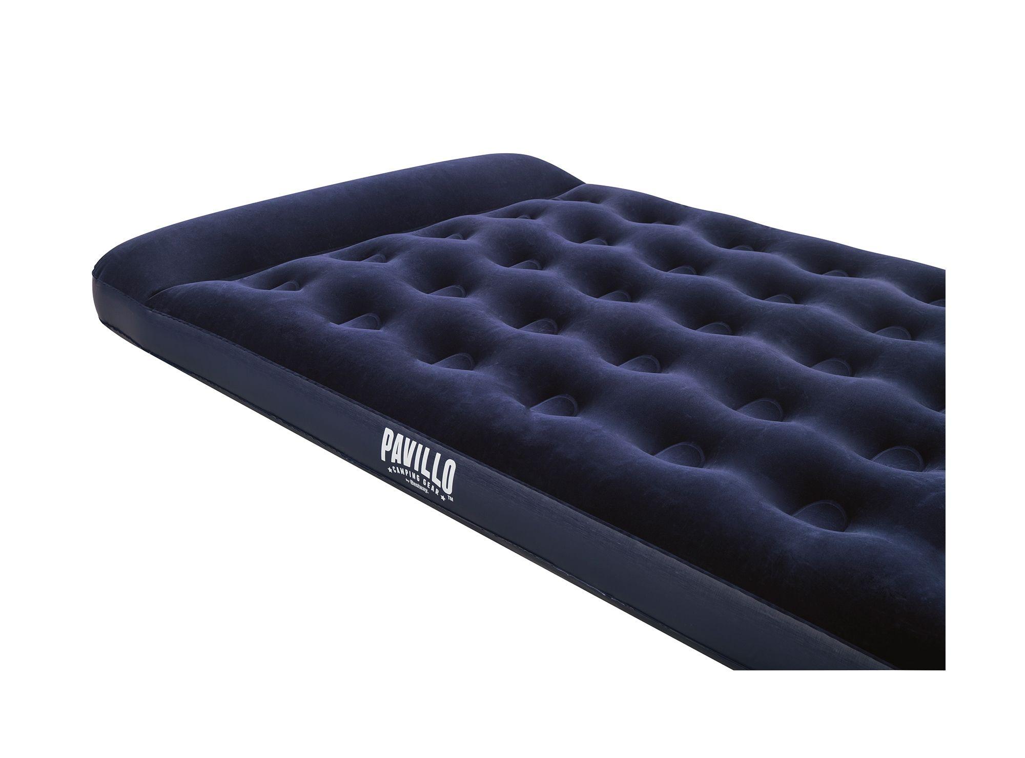 Colchón inflable doble 191x137x23 cm inflador de pie Bestway-4
