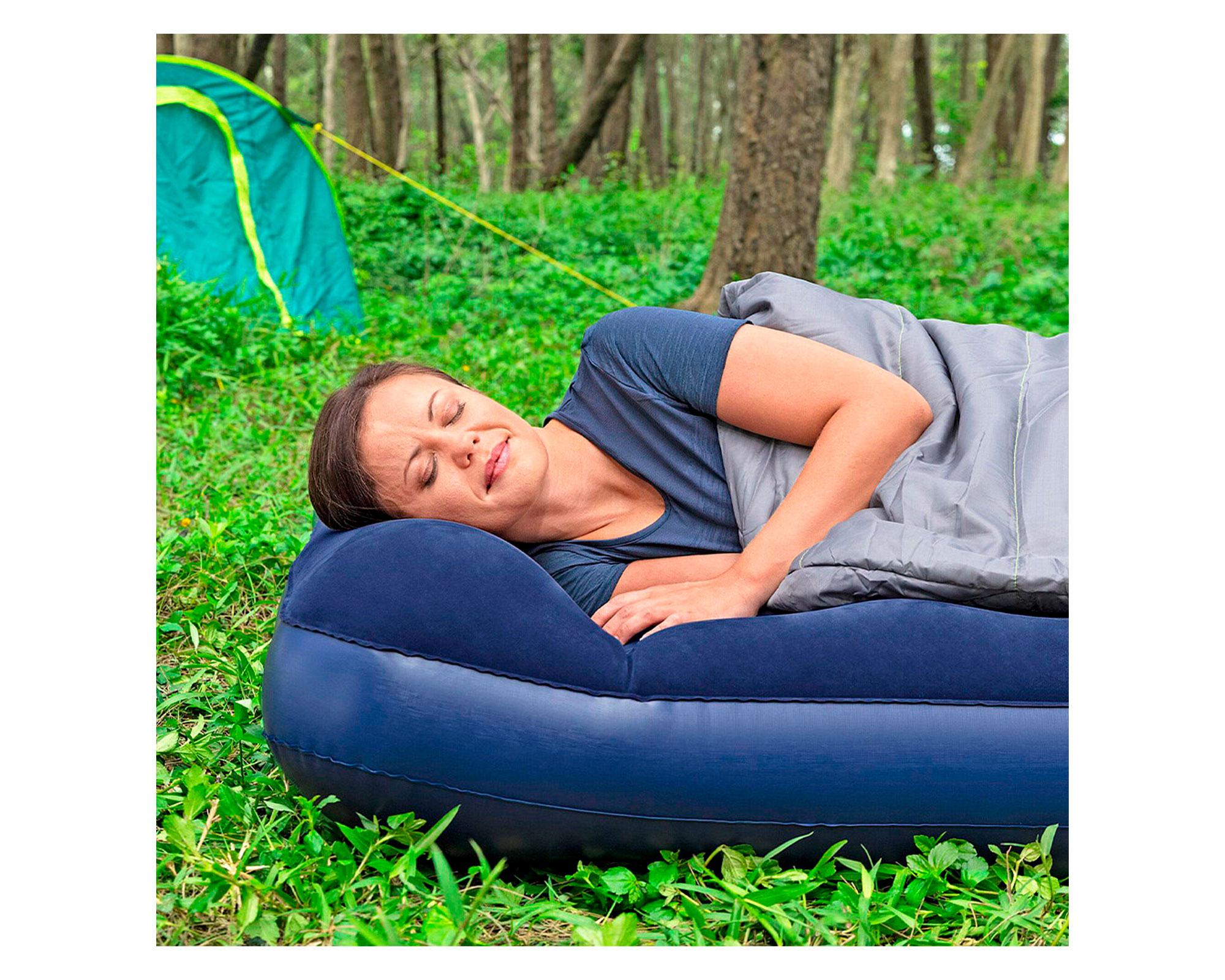 Colchón inflable doble 191x137x23 cm inflador de pie Bestway-9