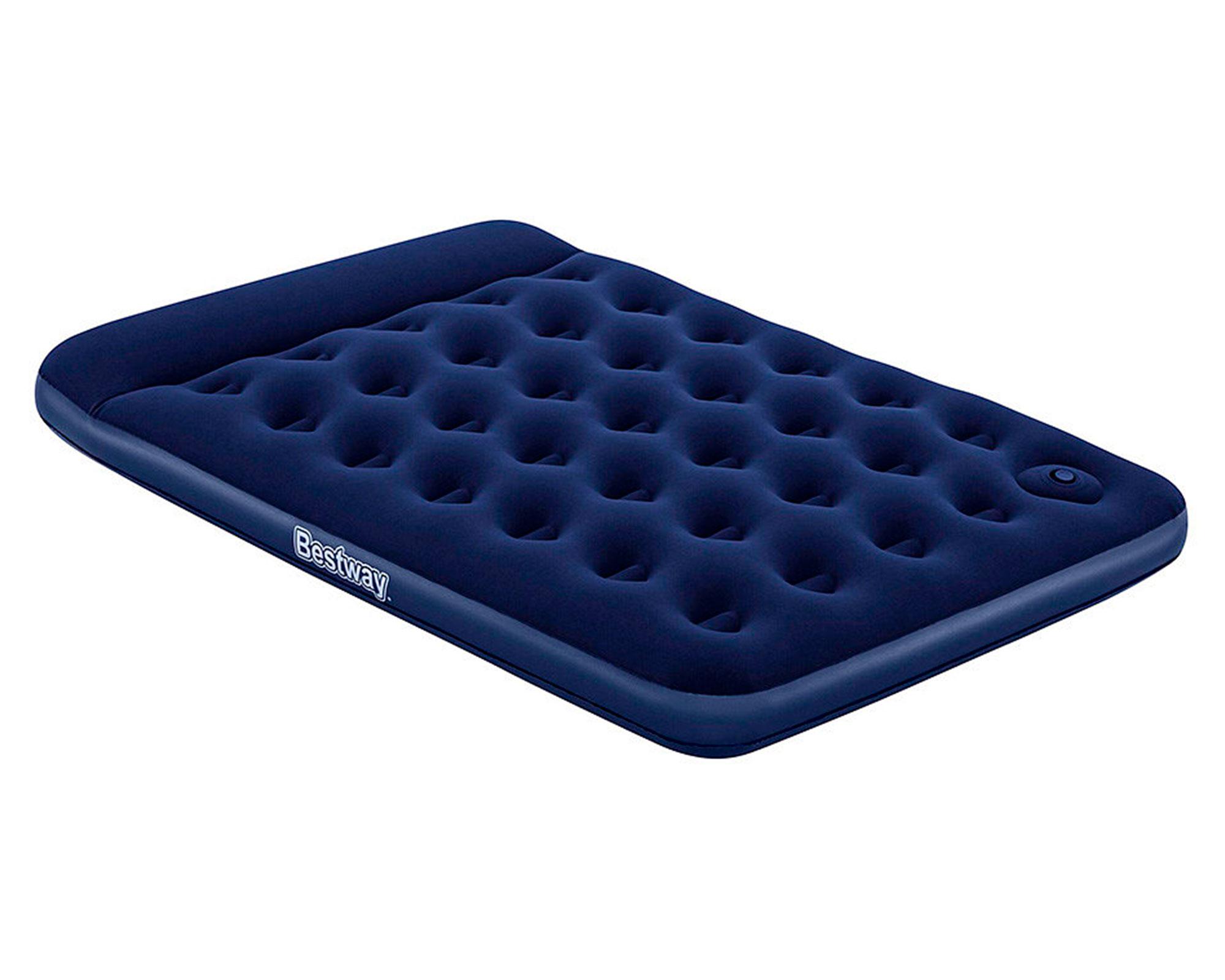 Colchón inflable doble 191x137x23 cm inflador de pie Bestway-2