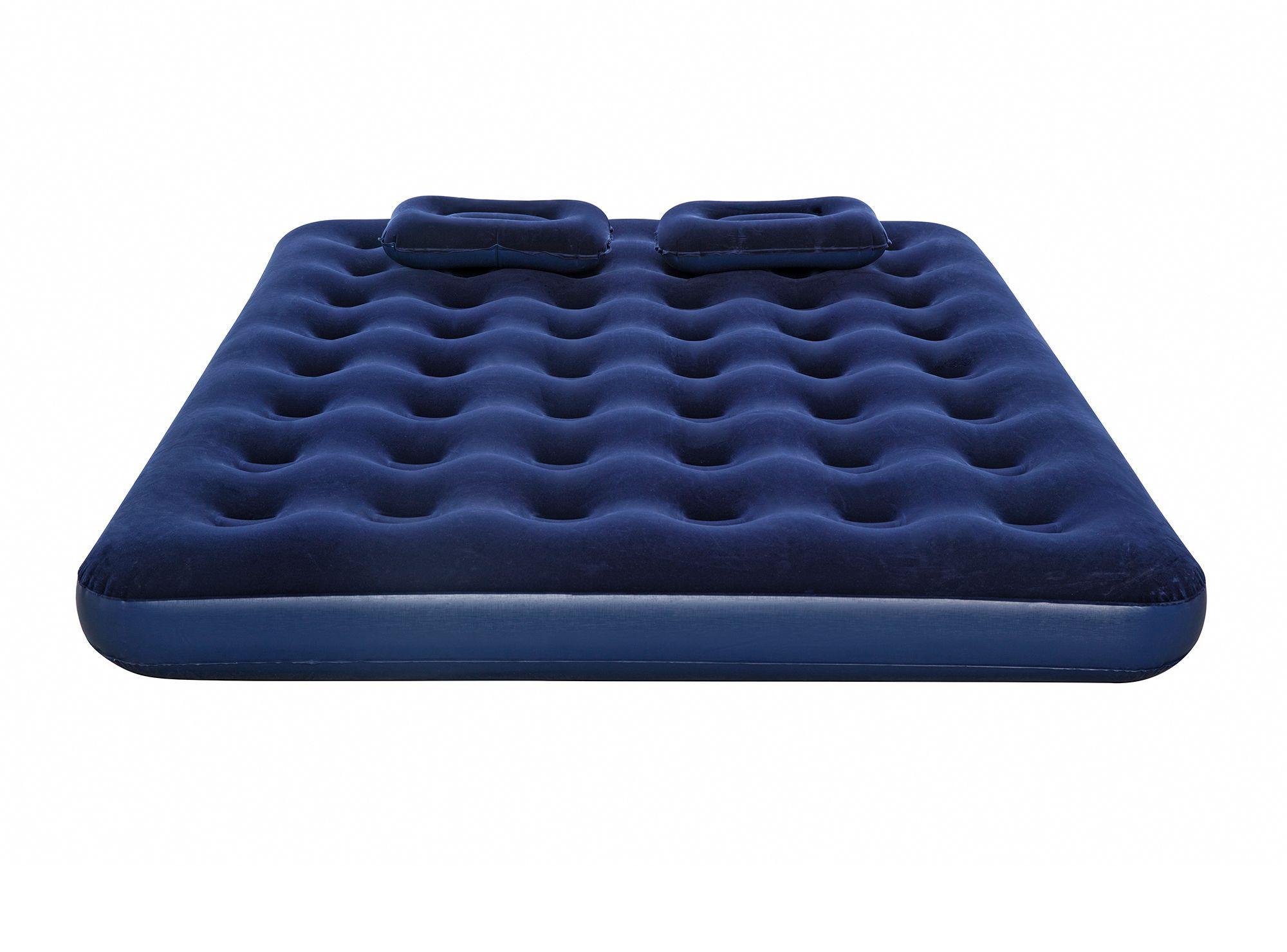 Colchón inflable doble 203x152x22 cm + inflador + 2 almohadas Bestway-3