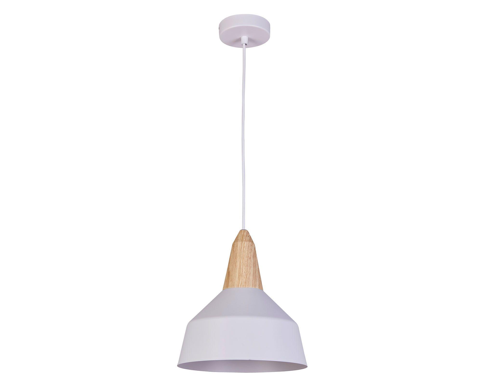 Lámpara colgar 1L E27 Wallas blanco Abitare-0