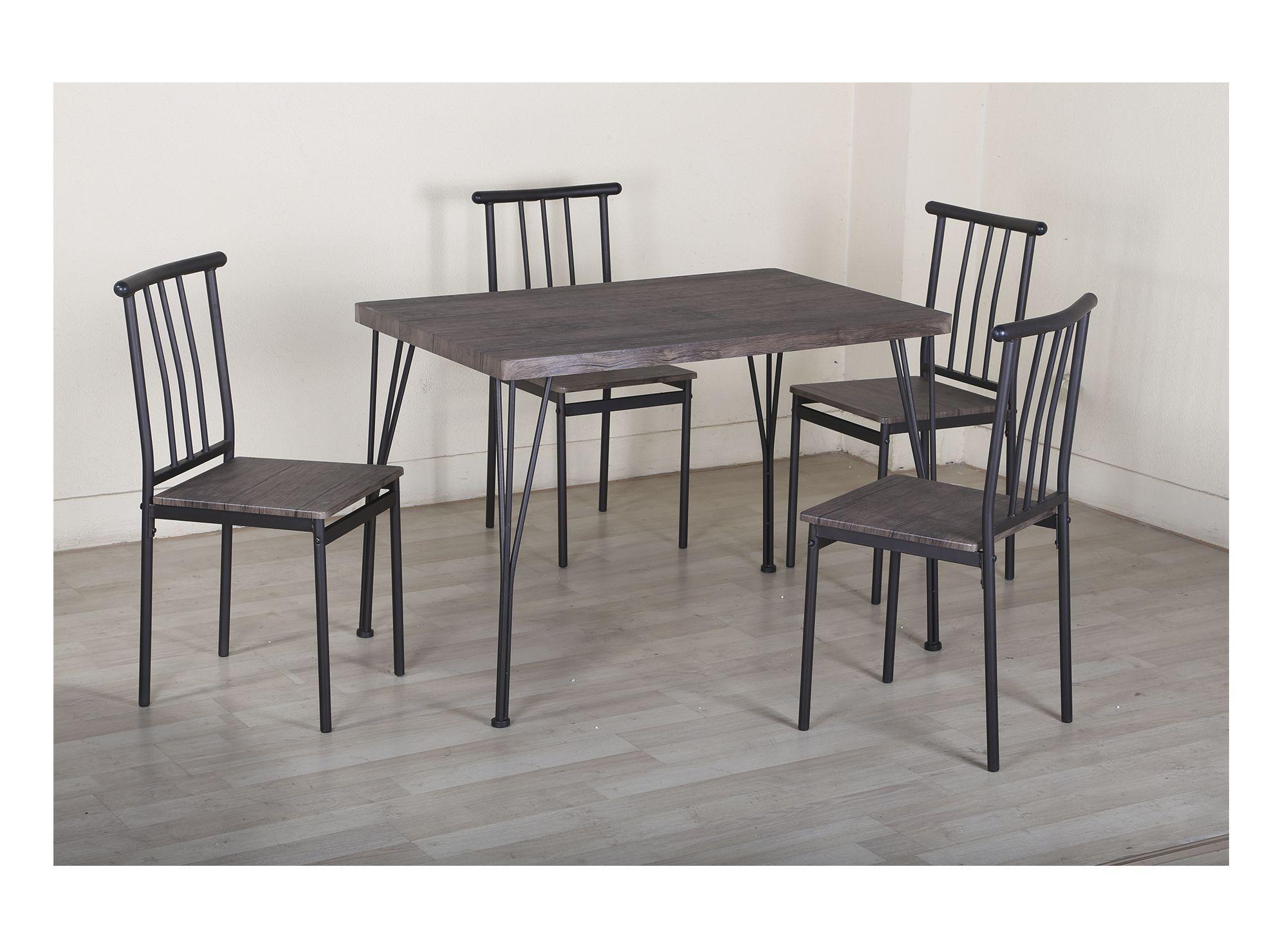 Comedor 4 sillas Amalio café M+Design-9