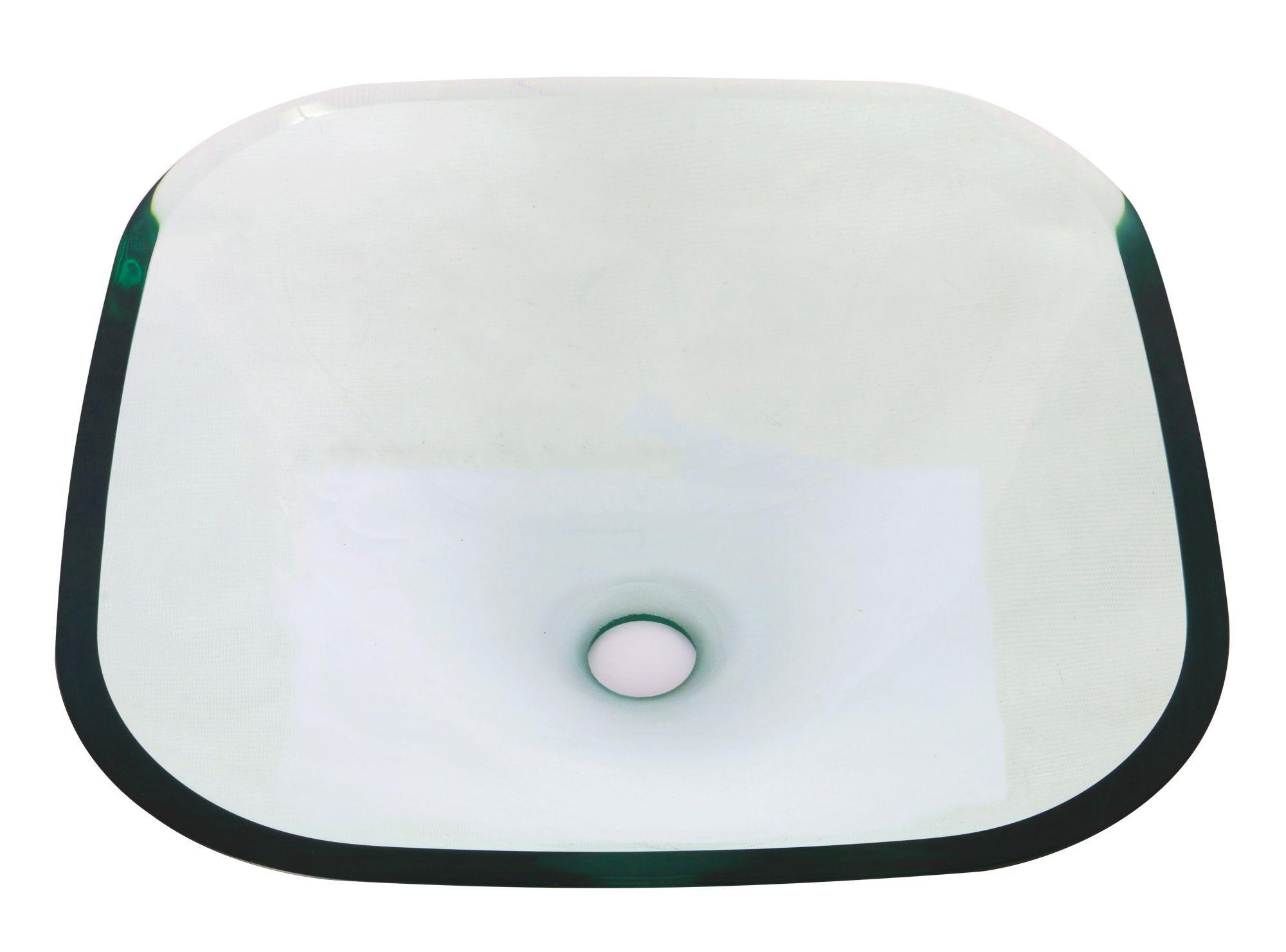 Lavamanos sobreponer 42x42 cm Glass Vessanti-1