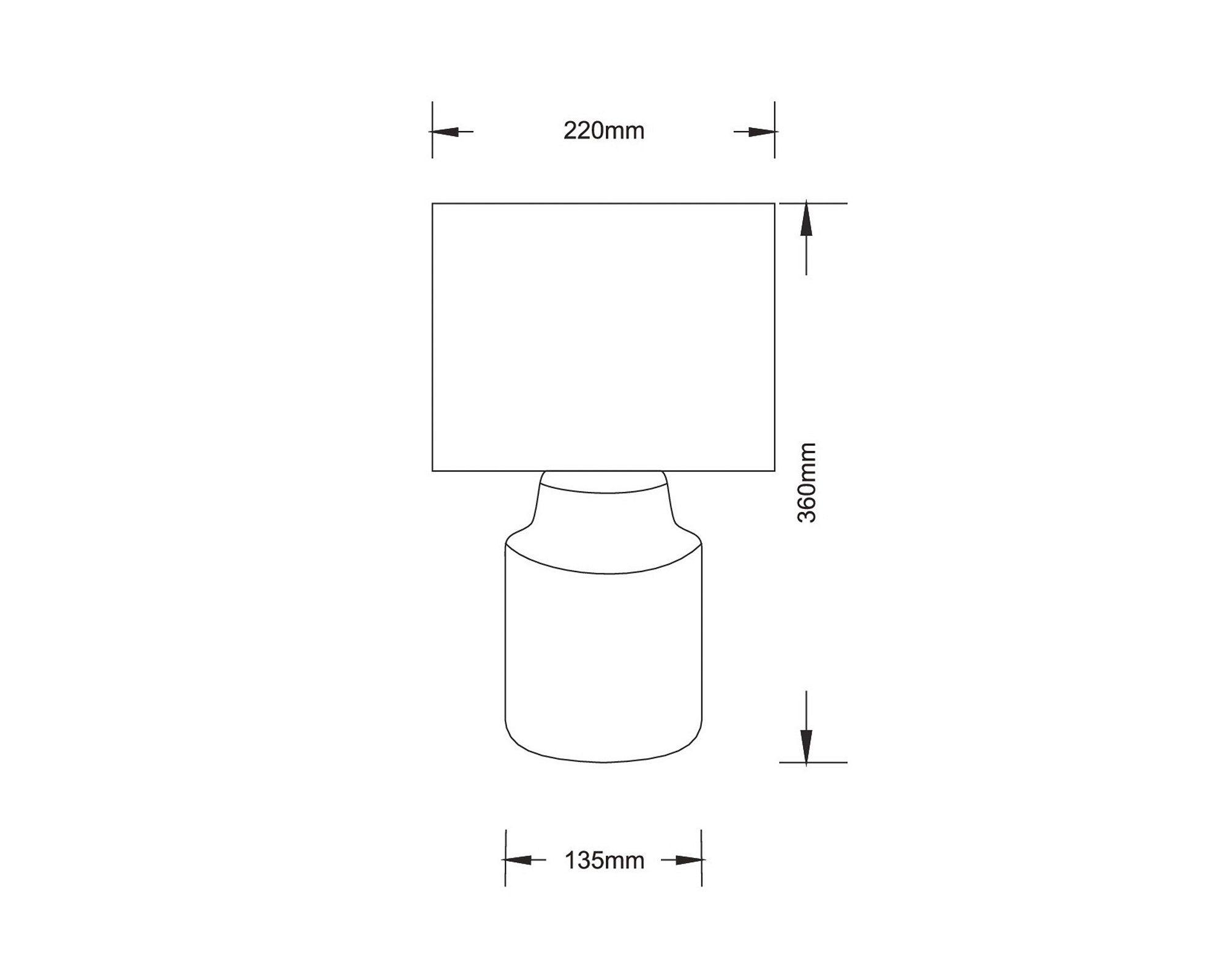 Lámpara sobremesa 1L E27 Ibera blanco/gris Abitare-3