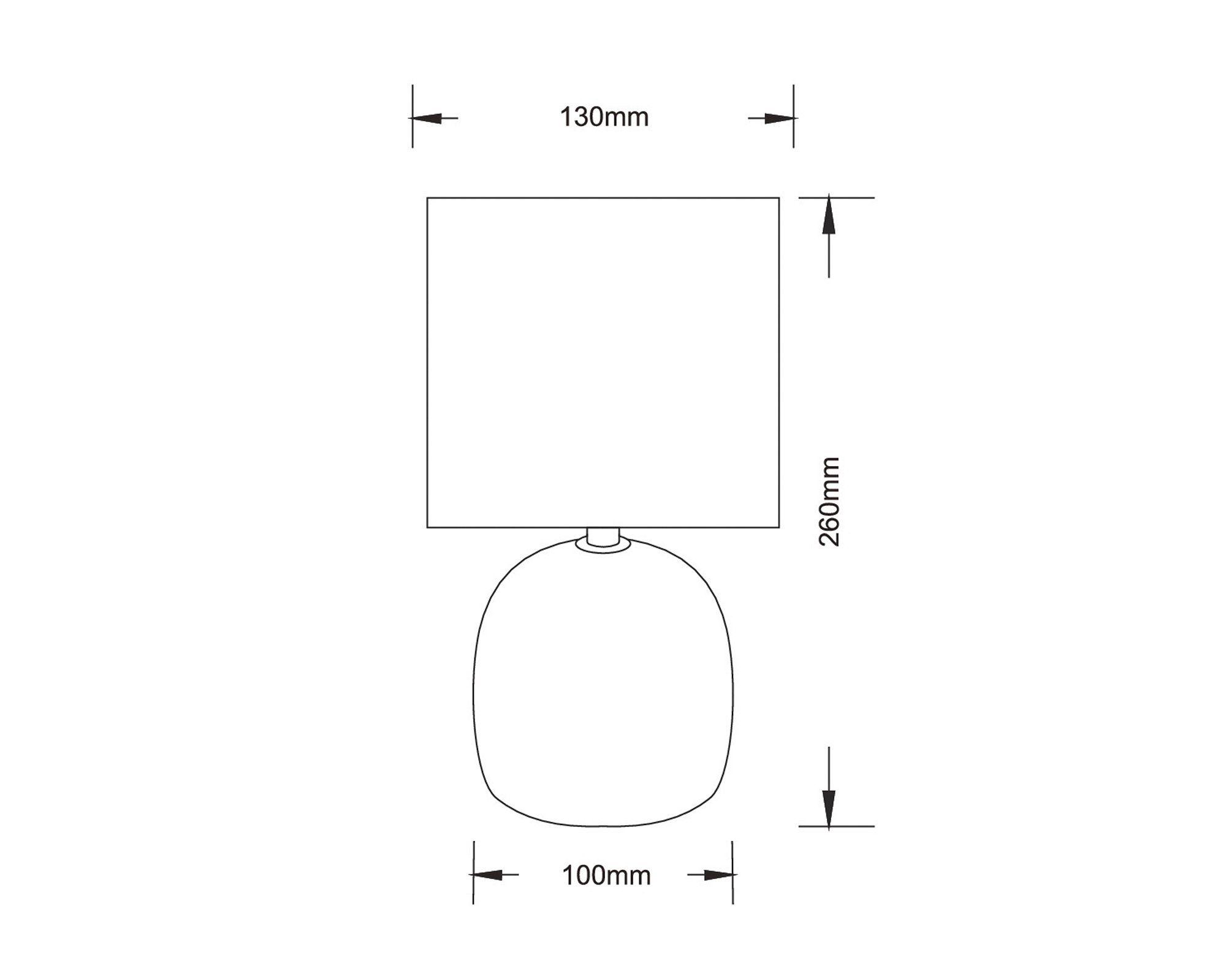 Lámpara sobremesa 1L E27 gris Abitare-3