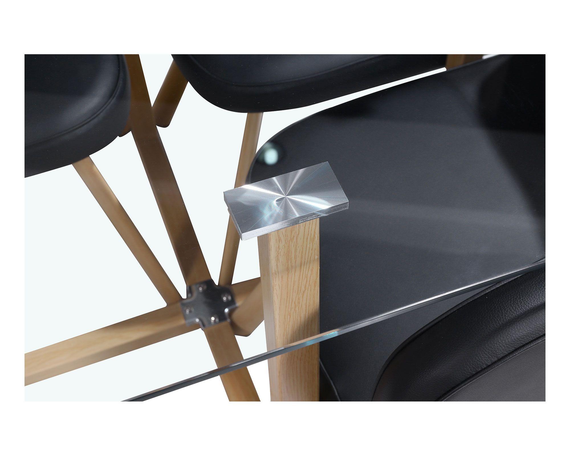 Comedor 4 sillas Pizza negro M+Design-5