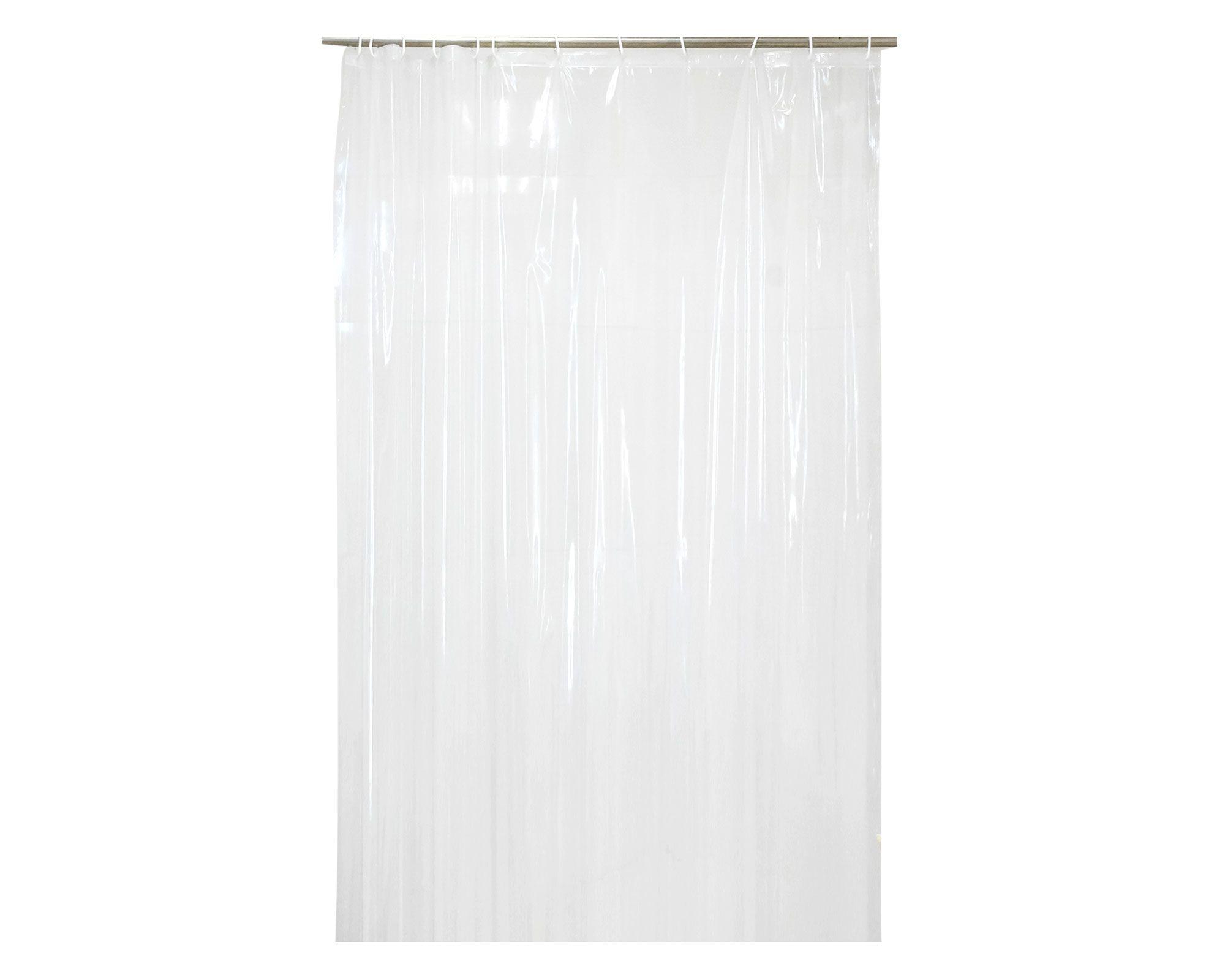 Forro cortina baño 180x180 cm Premium transparente Cotidiana-0