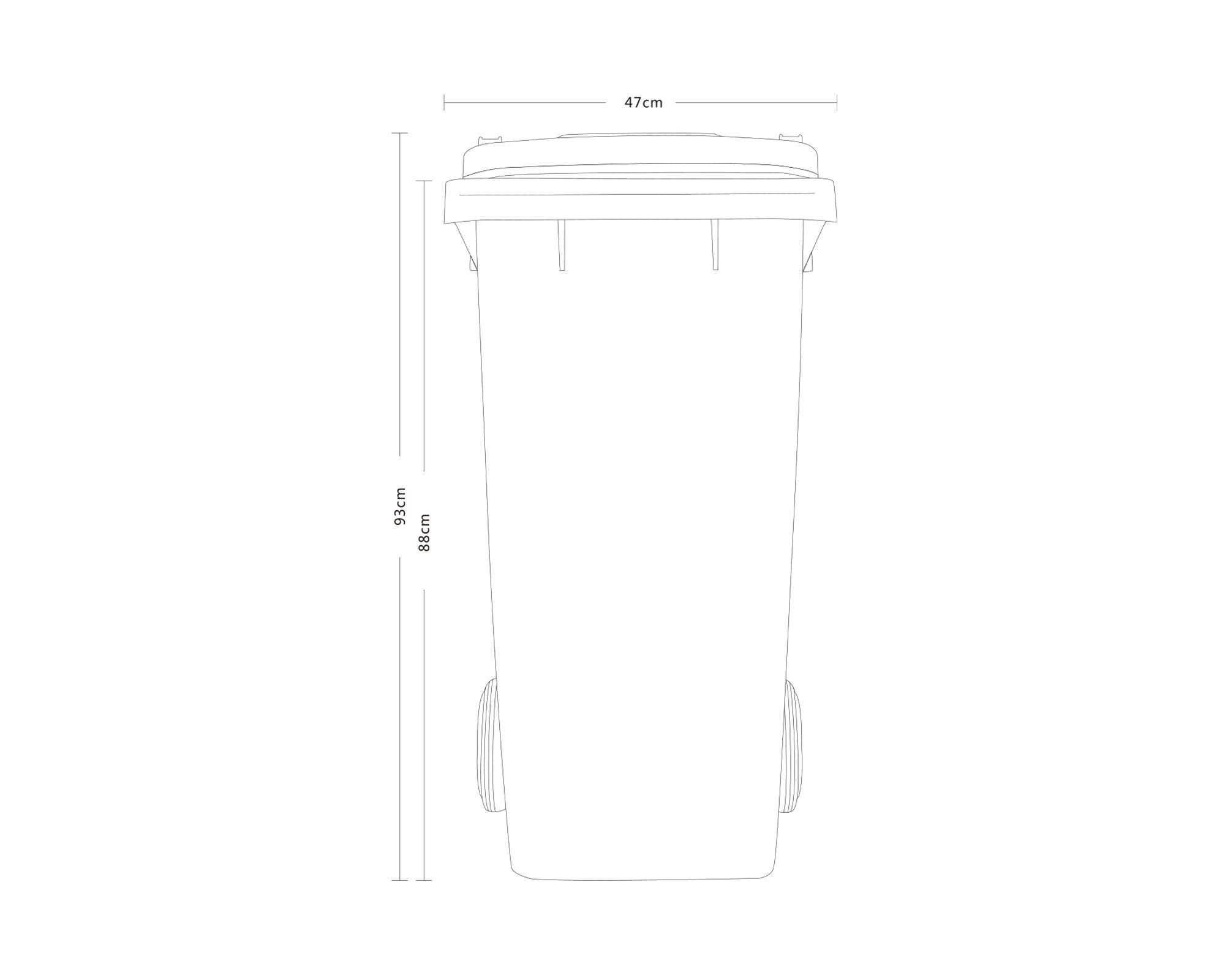 Basurero tapa ruedas gris 120 lt-3