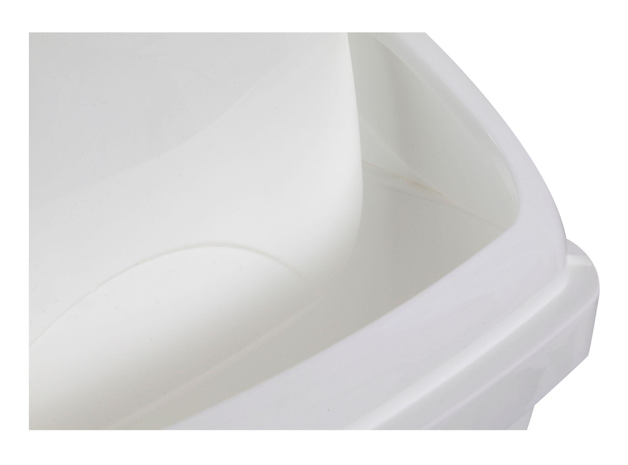 Bausero tapa vaivén 10 litros Abatible blanco Cotidiana-2