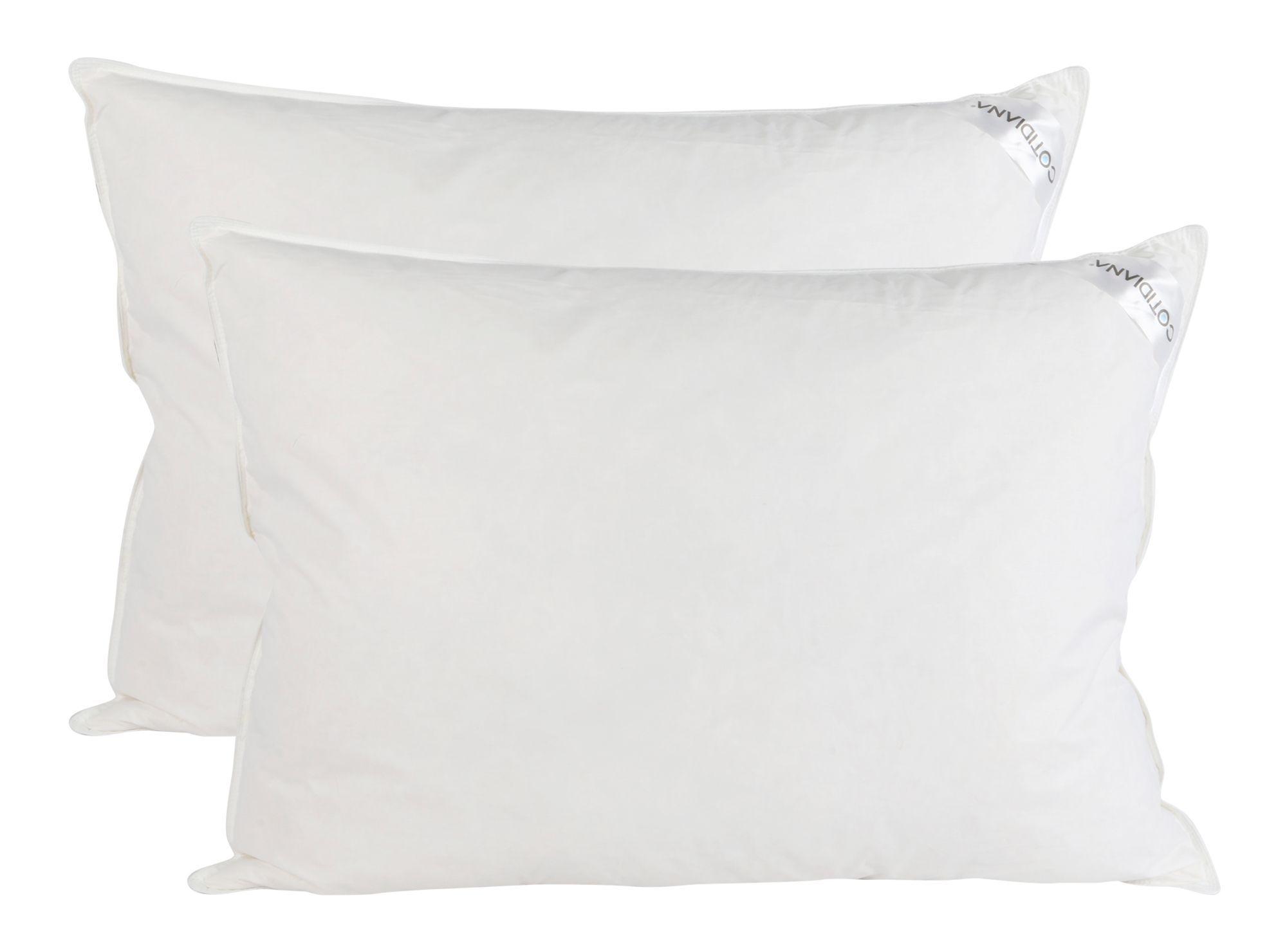 Almohada pluma 50x70 cm blanco 2 unidades Cotidiana-0