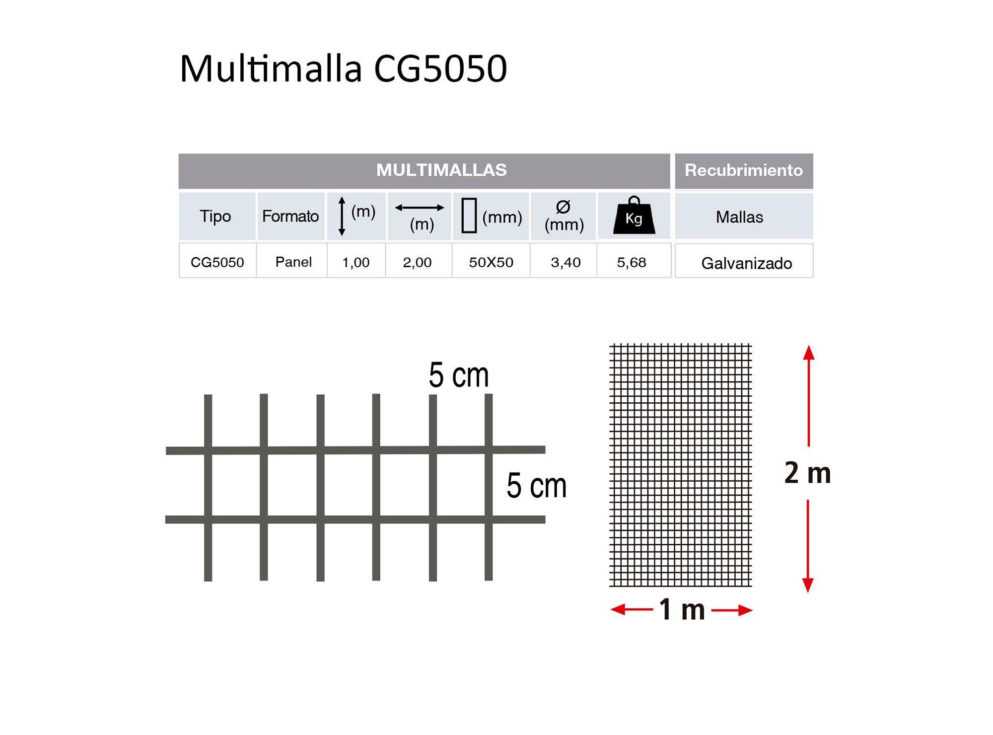 Malla 3,40x1000x2000 mm CG5050 Acmanet-3