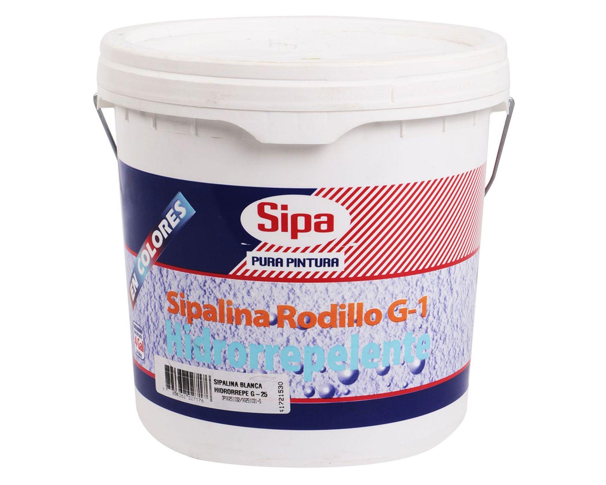 Textura hidrorepelente Sipalina rodillo 1 tineta G-1 blanco-0