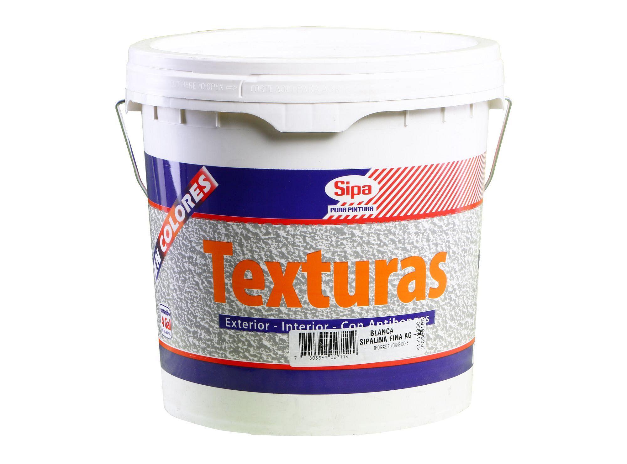 Textura Sipalina fina 1 tineta AG-10 blanco mate fino g-10-0