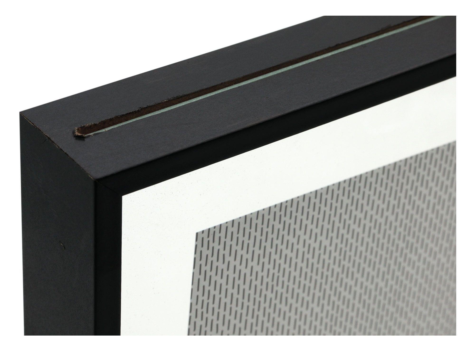 Marco 28x23 cm flotante negro Cotidiana.-1