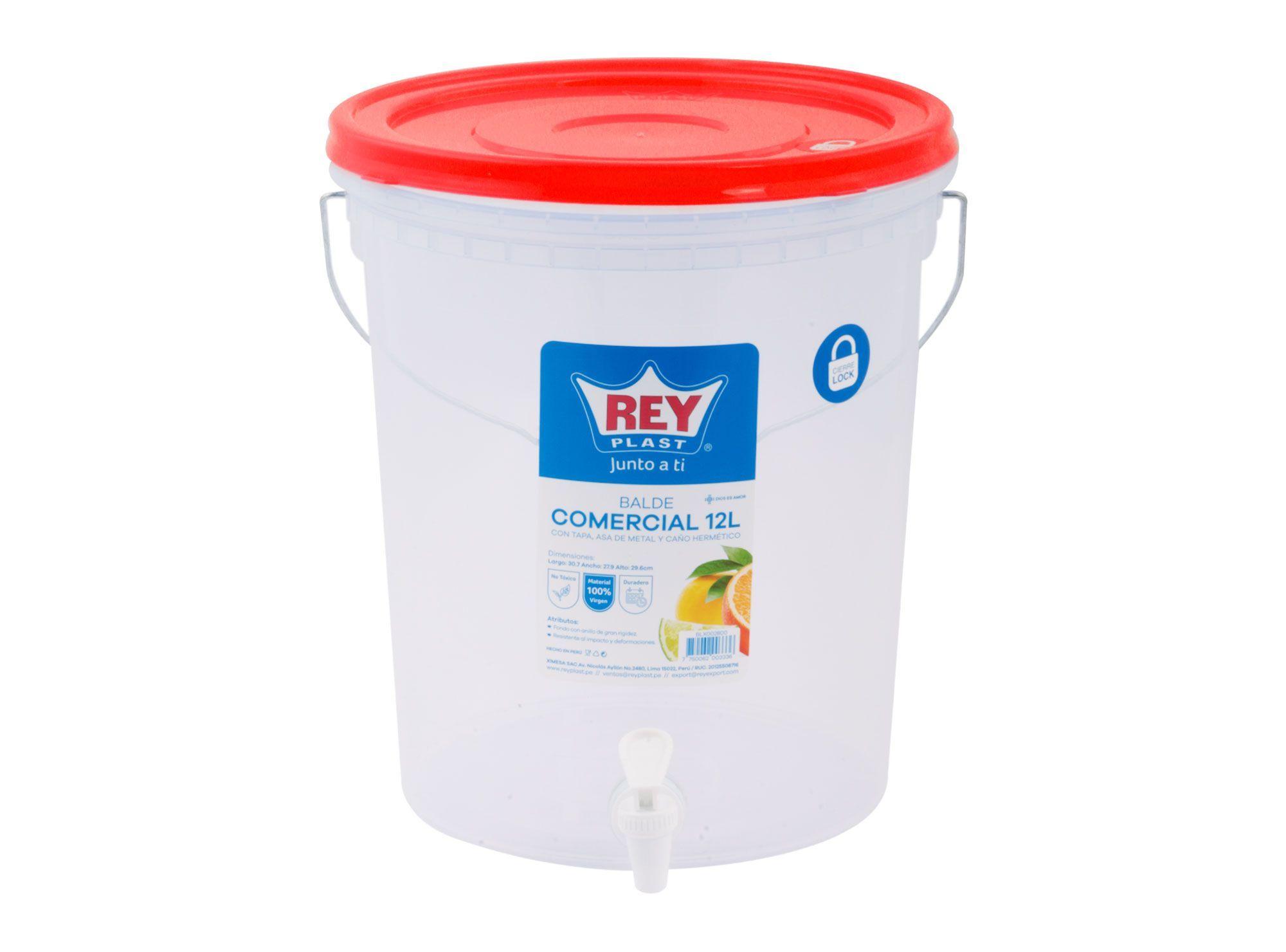 Balde 12 litros comercial Reyplast-0