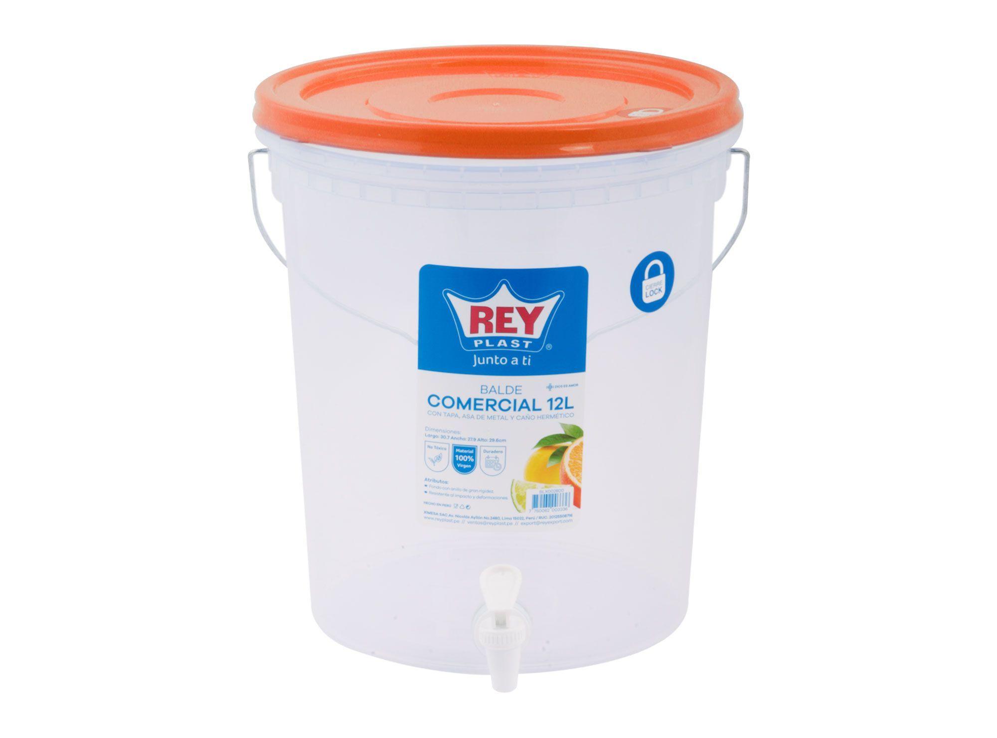 Balde 12 litros comercial Reyplast-2
