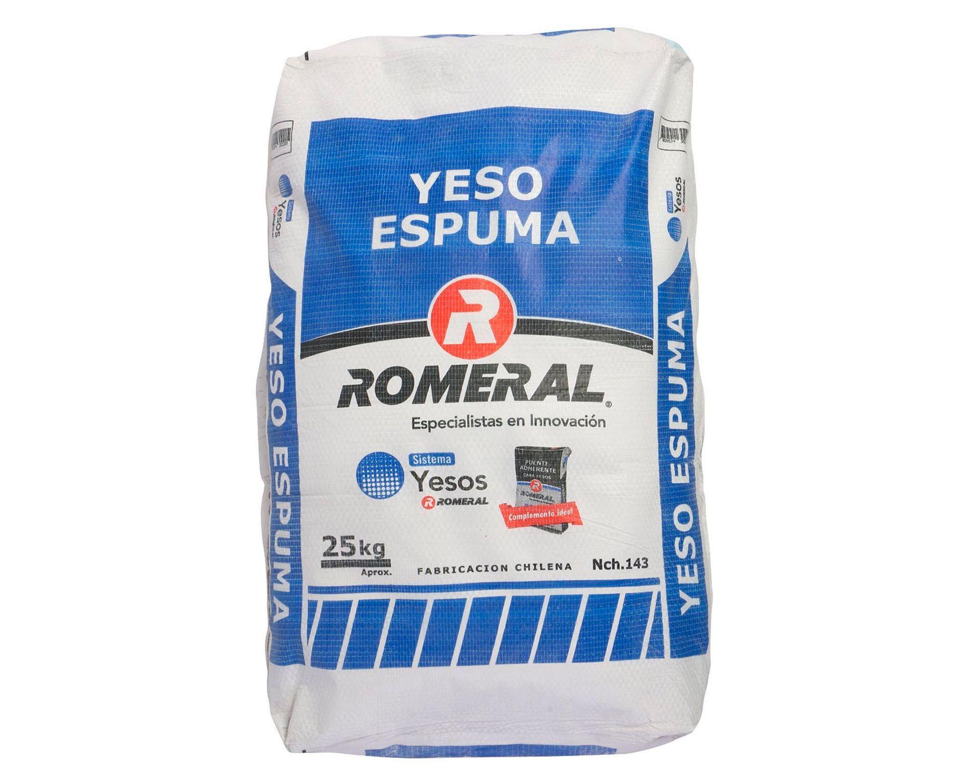 Yeso espuma 25 kg blanco Romeral-4