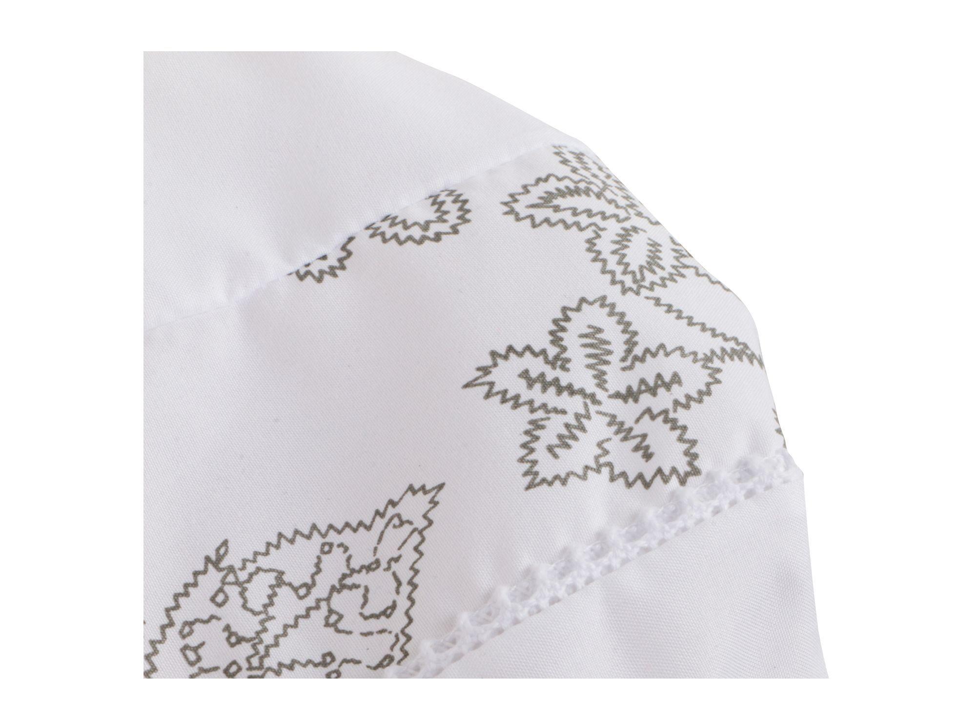 Set baño 3 piezas flor gris blanco Cotidiana-2